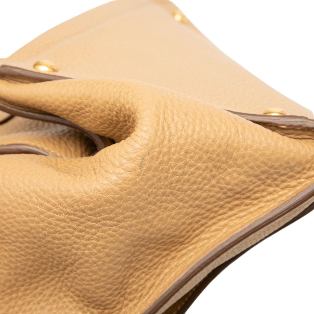 Prada Vitello Daino Front Pocket Open Convertible Tote