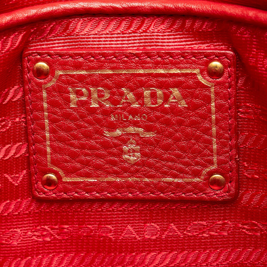 Prada Vitello Daino Leather Tote Bag (SHG-33945)