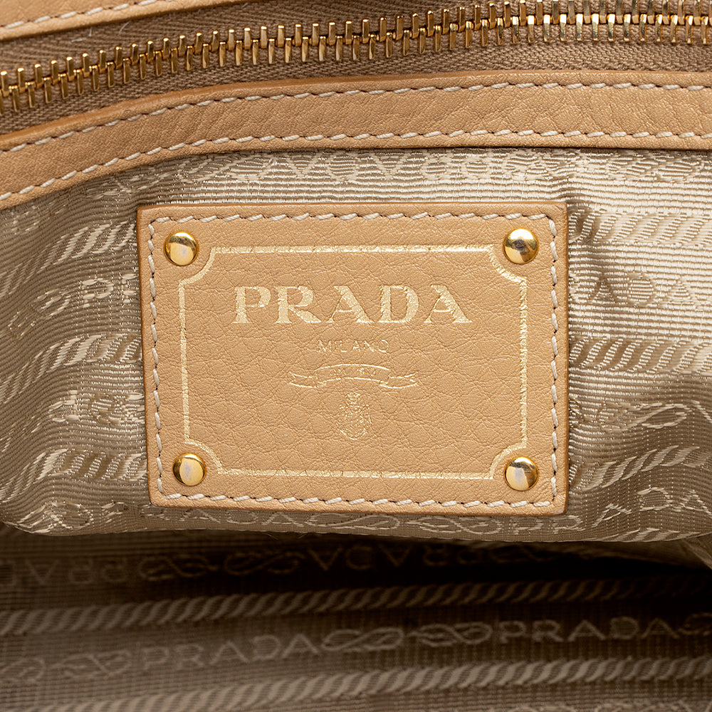 Prada Vitello Daino Leather Tote (SHF-17075)