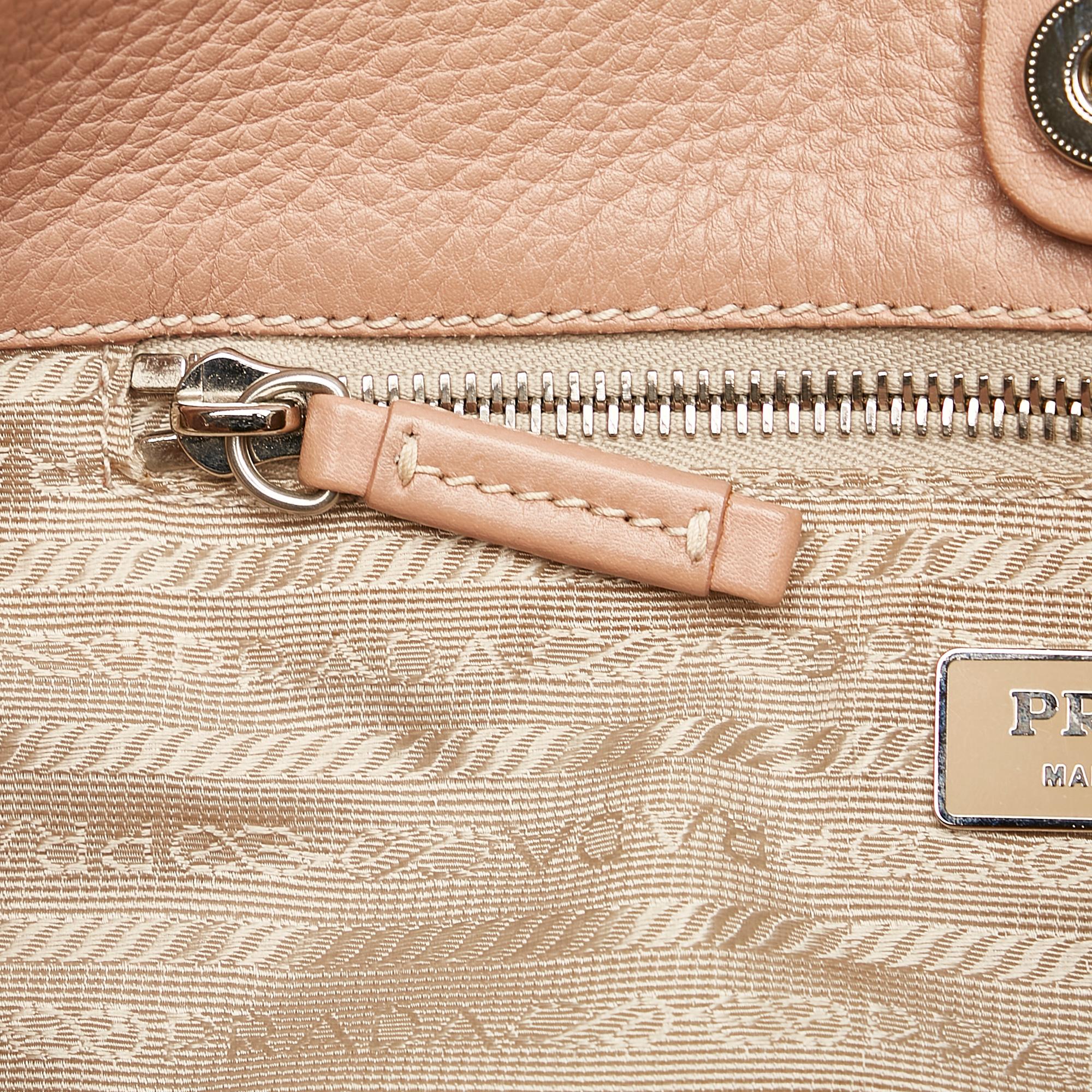 Prada Vitello Daino Leather Tote (SHG-30084)