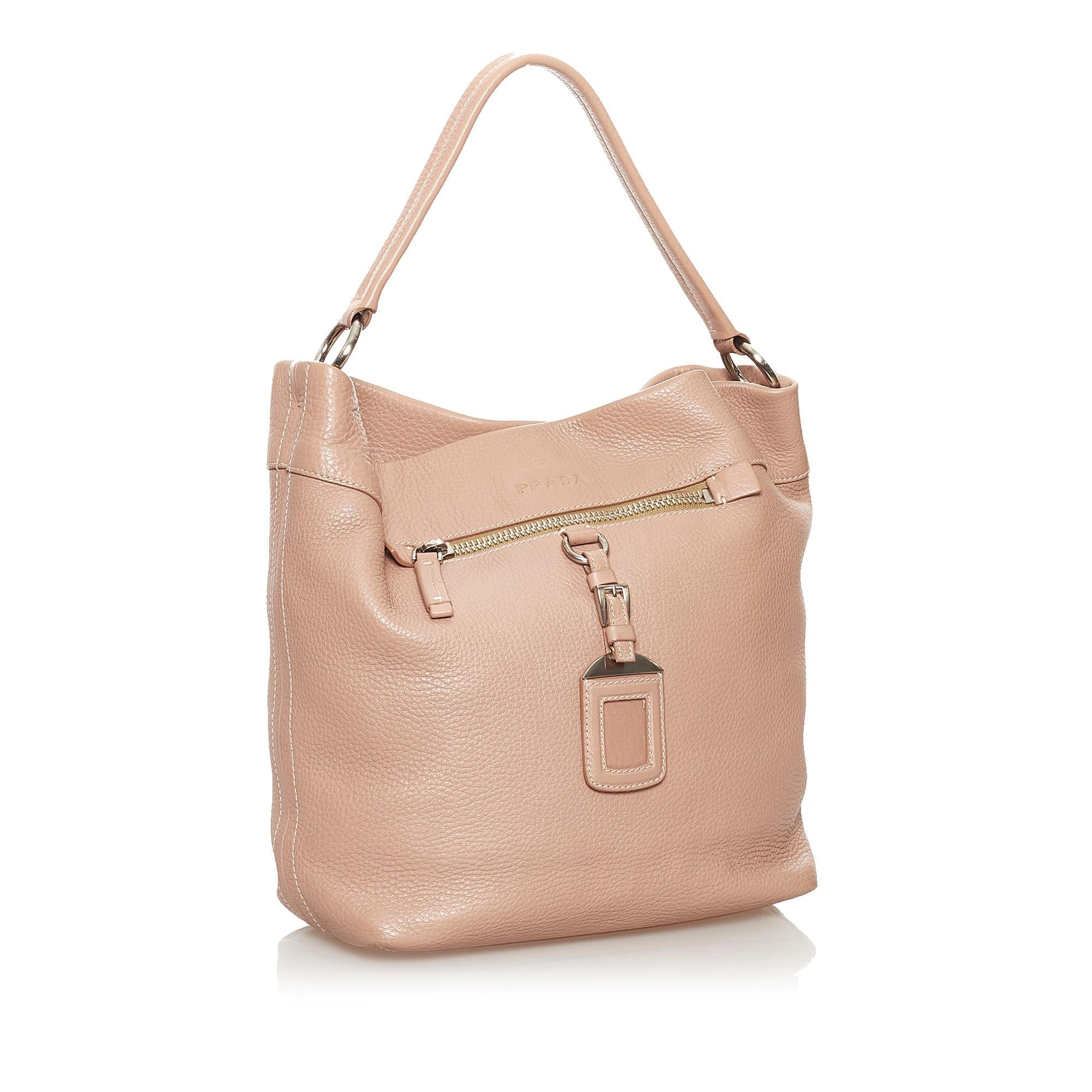 Prada Vitello Daino Leather Tote (SHG-30084)