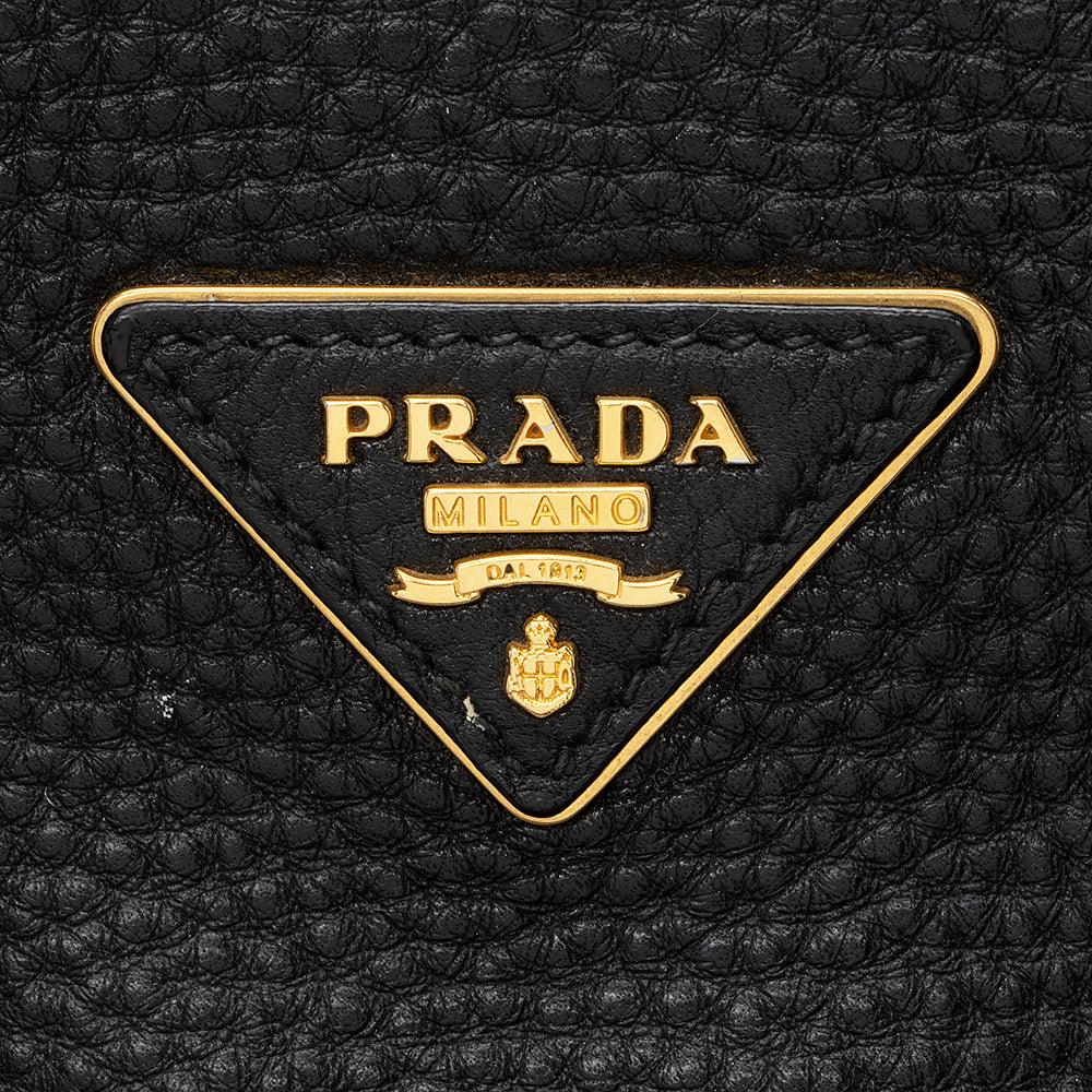 Prada Vitello Daino Leather Twin Pocket Tote (SHF-20265)