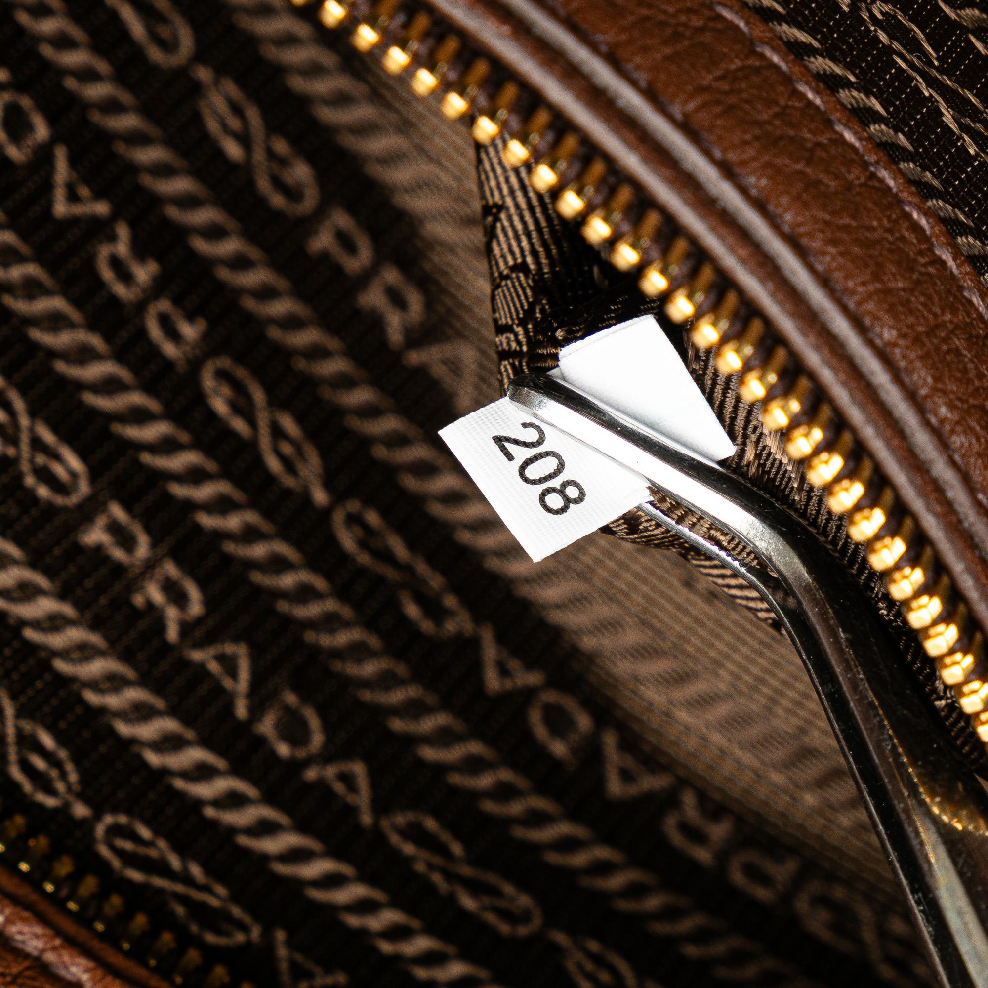 Prada Vitello Daino Open Convertible Tote