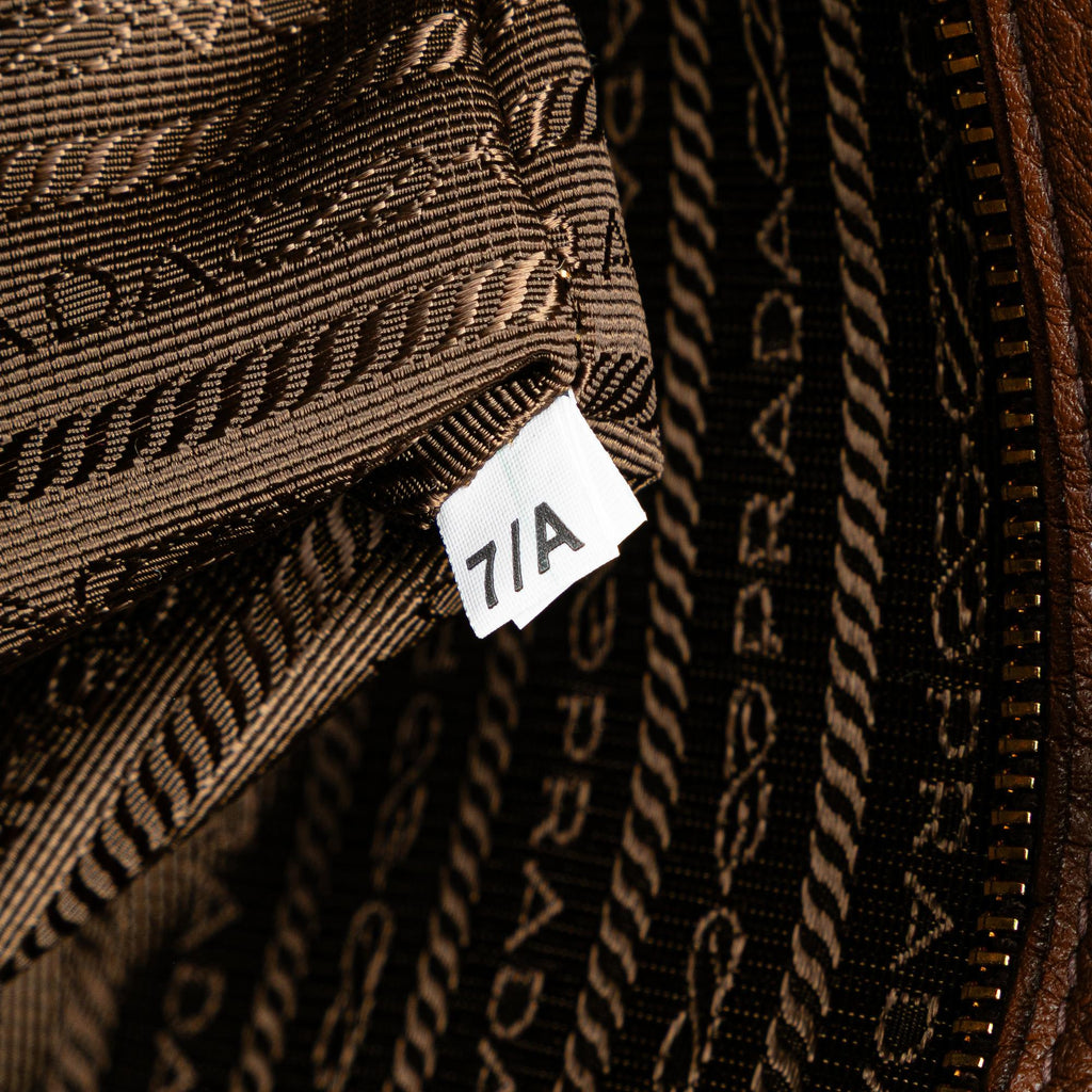 Prada Vitello Daino Open Convertible Tote