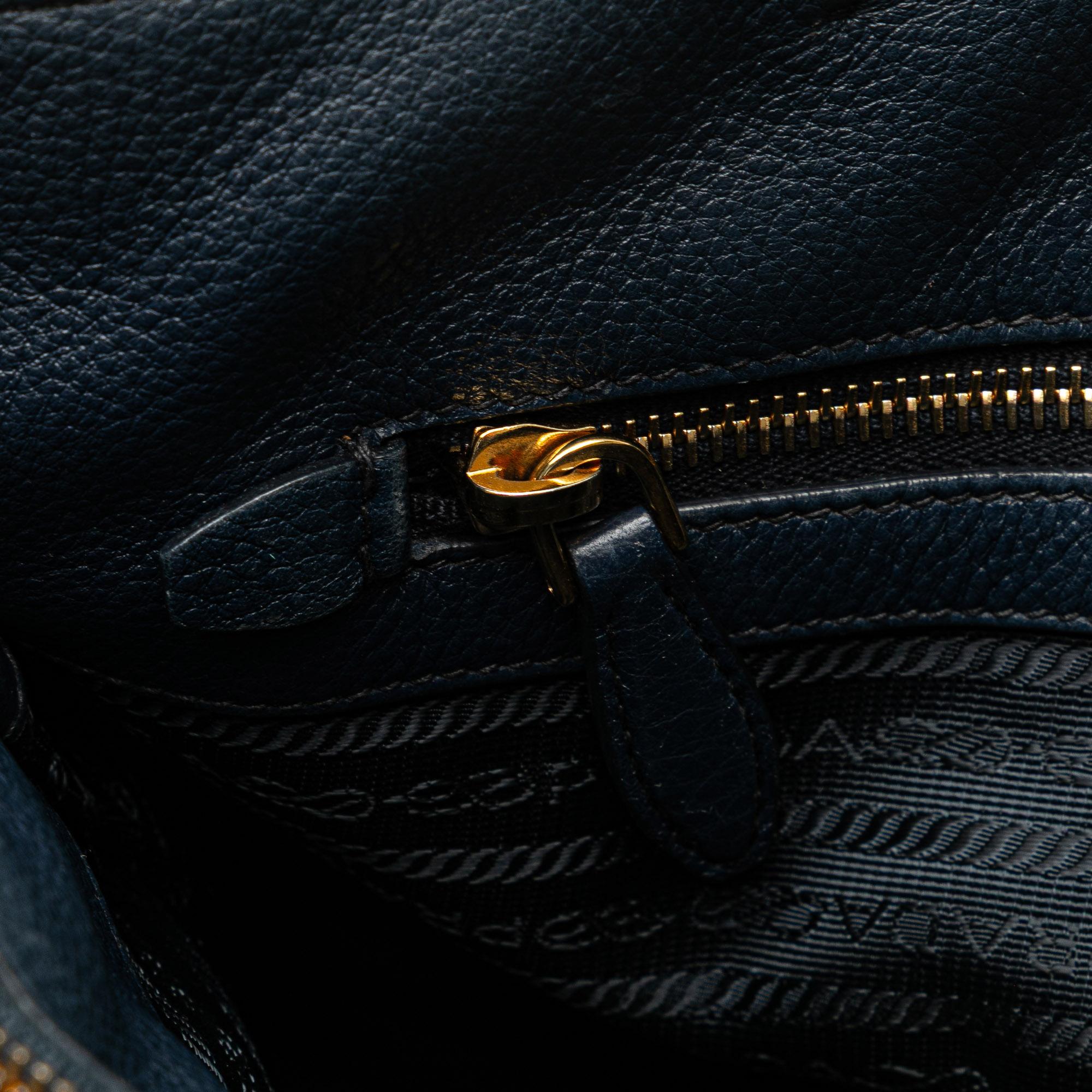 Prada Vitello Daino Open Convertible Tote