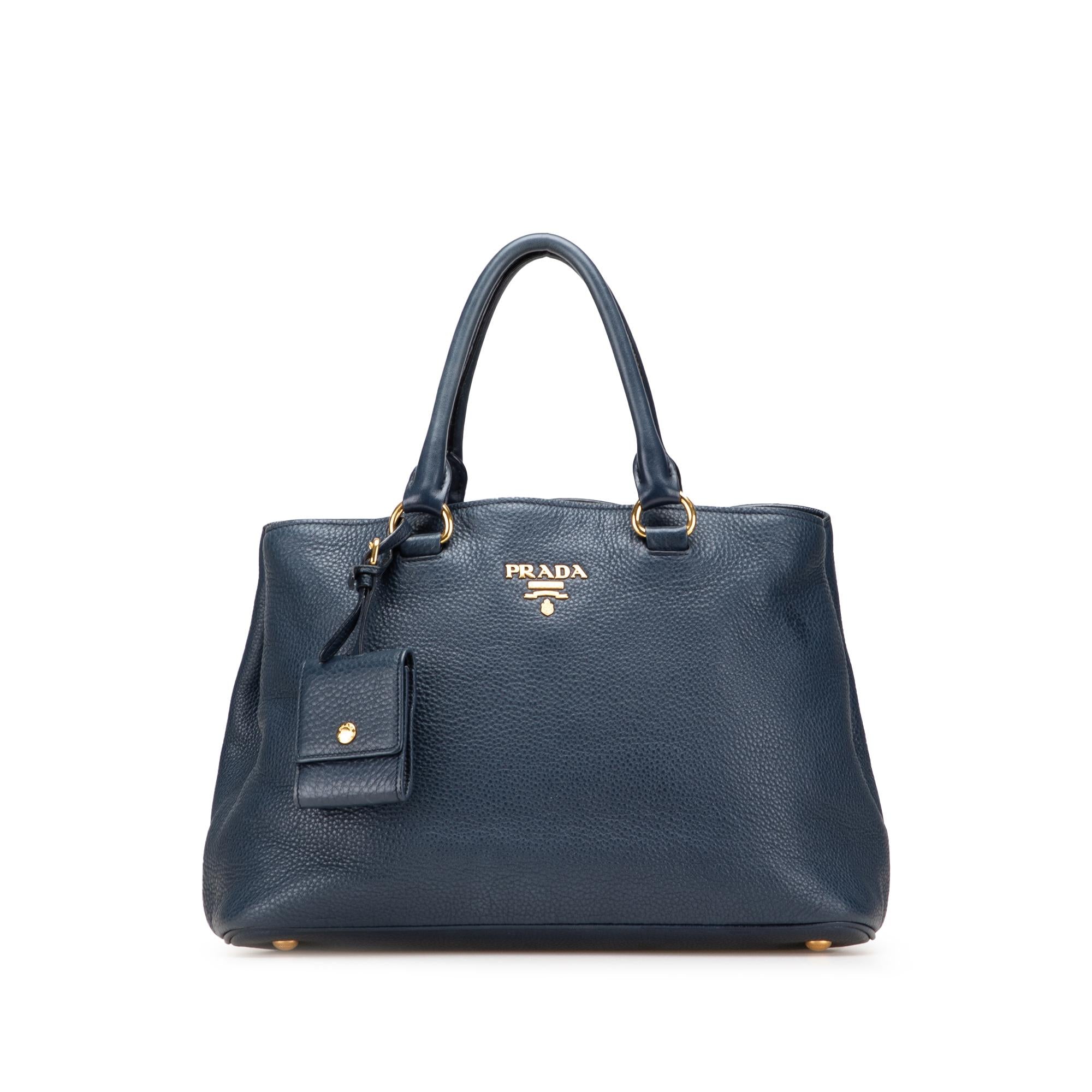 Prada Vitello Daino Open Convertible Tote