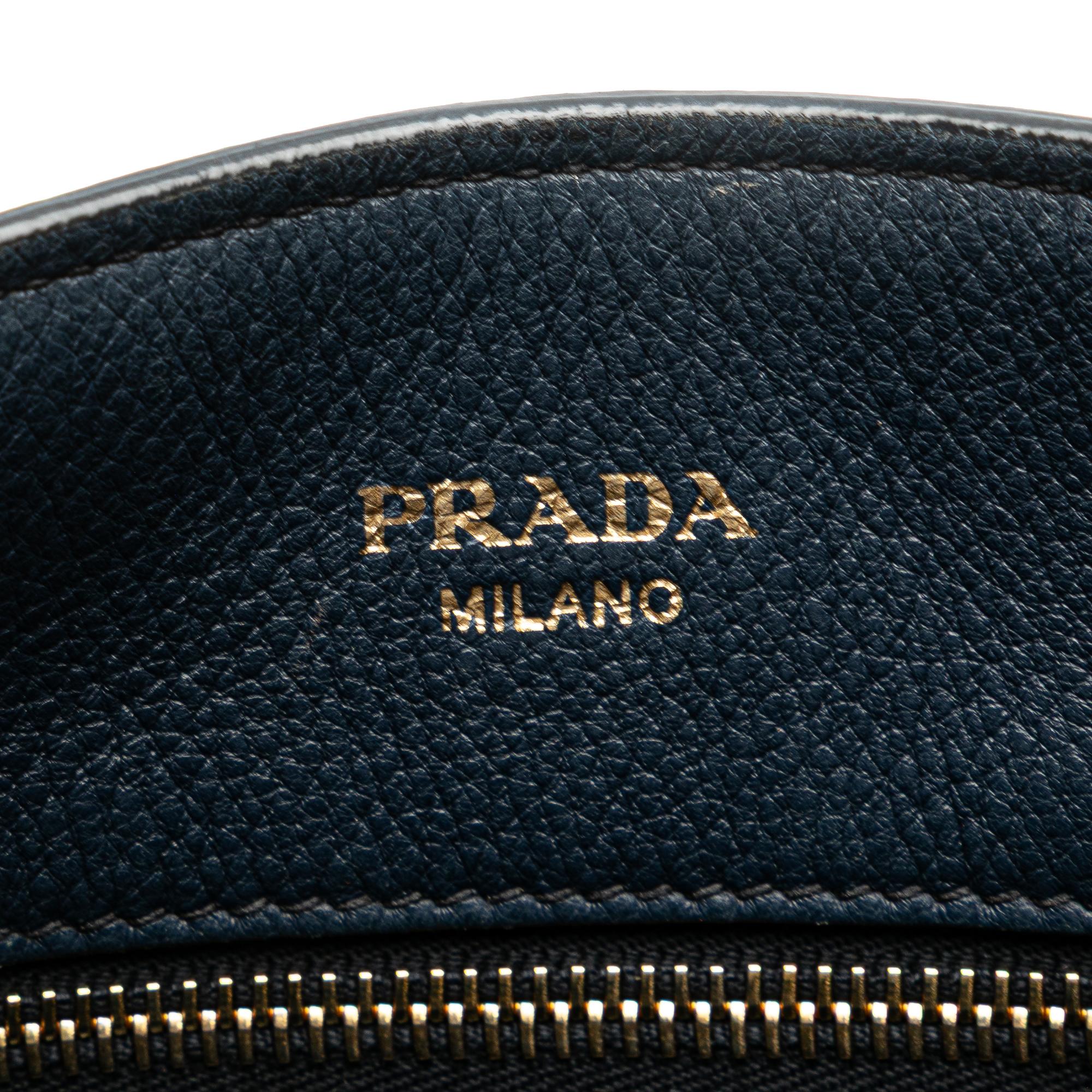 Prada Vitello Daino Open Convertible Tote