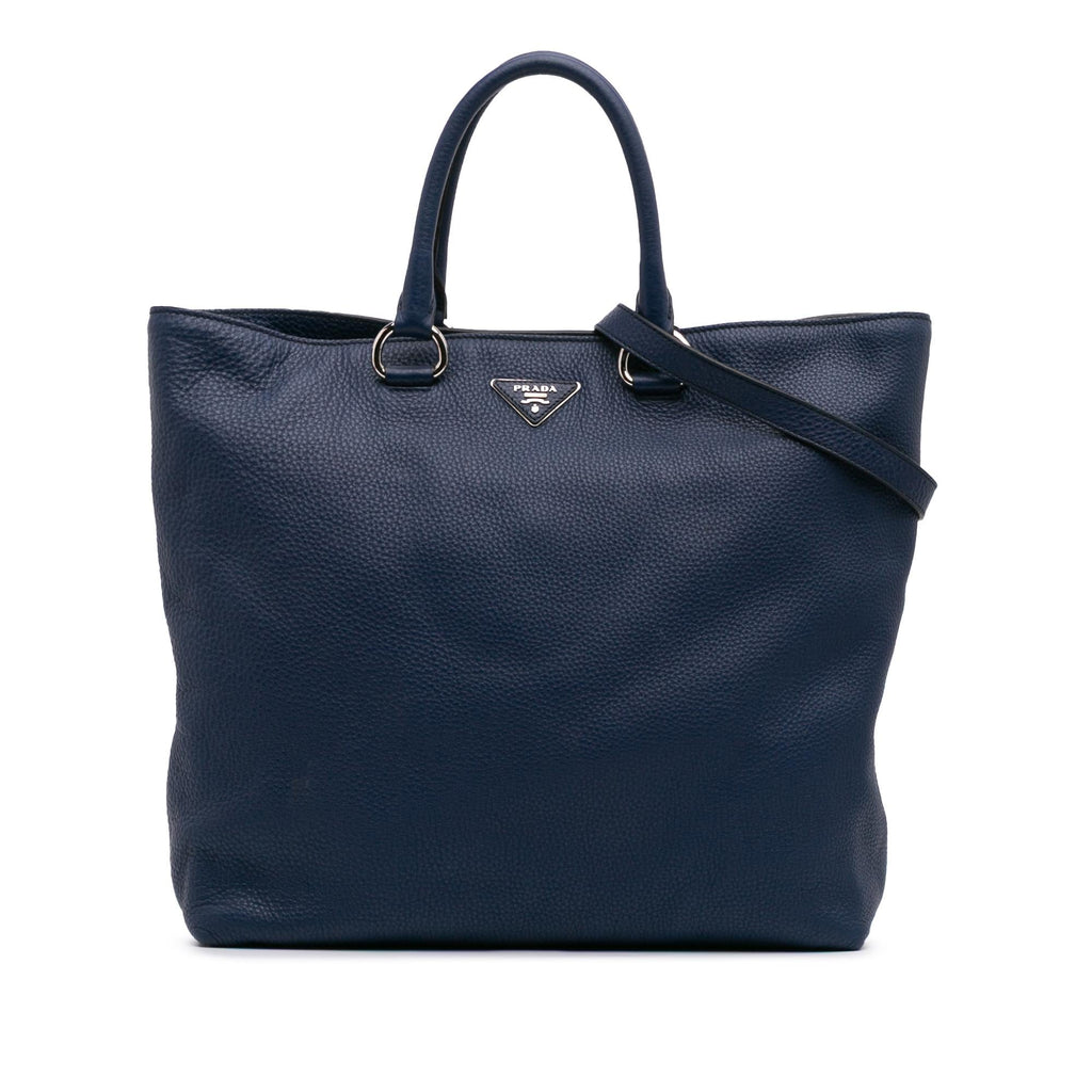 Prada Vitello Daino Open Convertible Tote