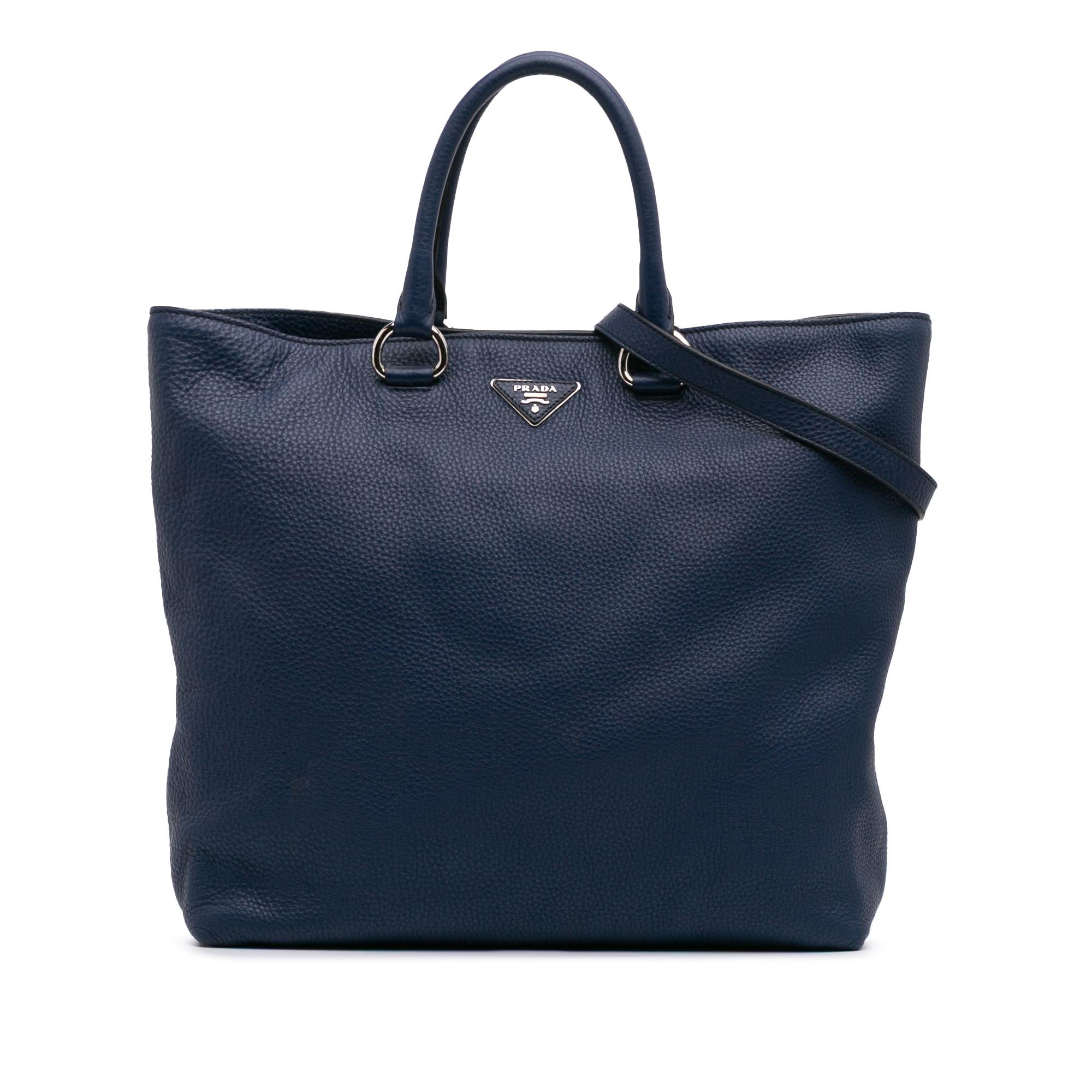 Prada Vitello Daino Open Convertible Tote