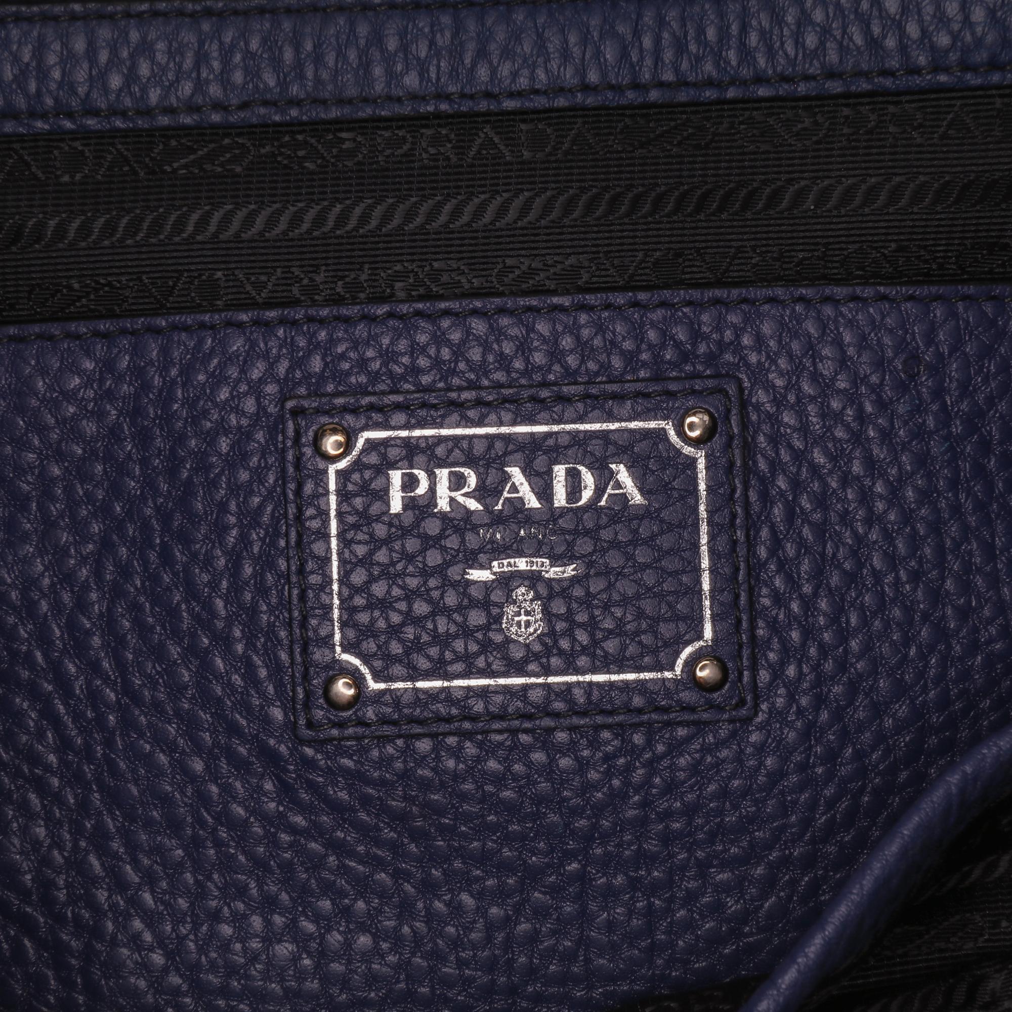 Prada Vitello Daino Open Convertible Tote