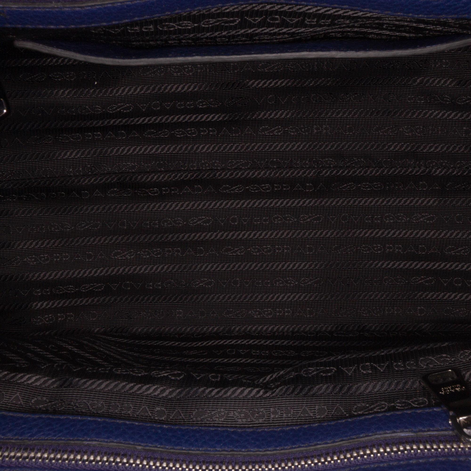 Prada Vitello Daino Open Convertible Tote