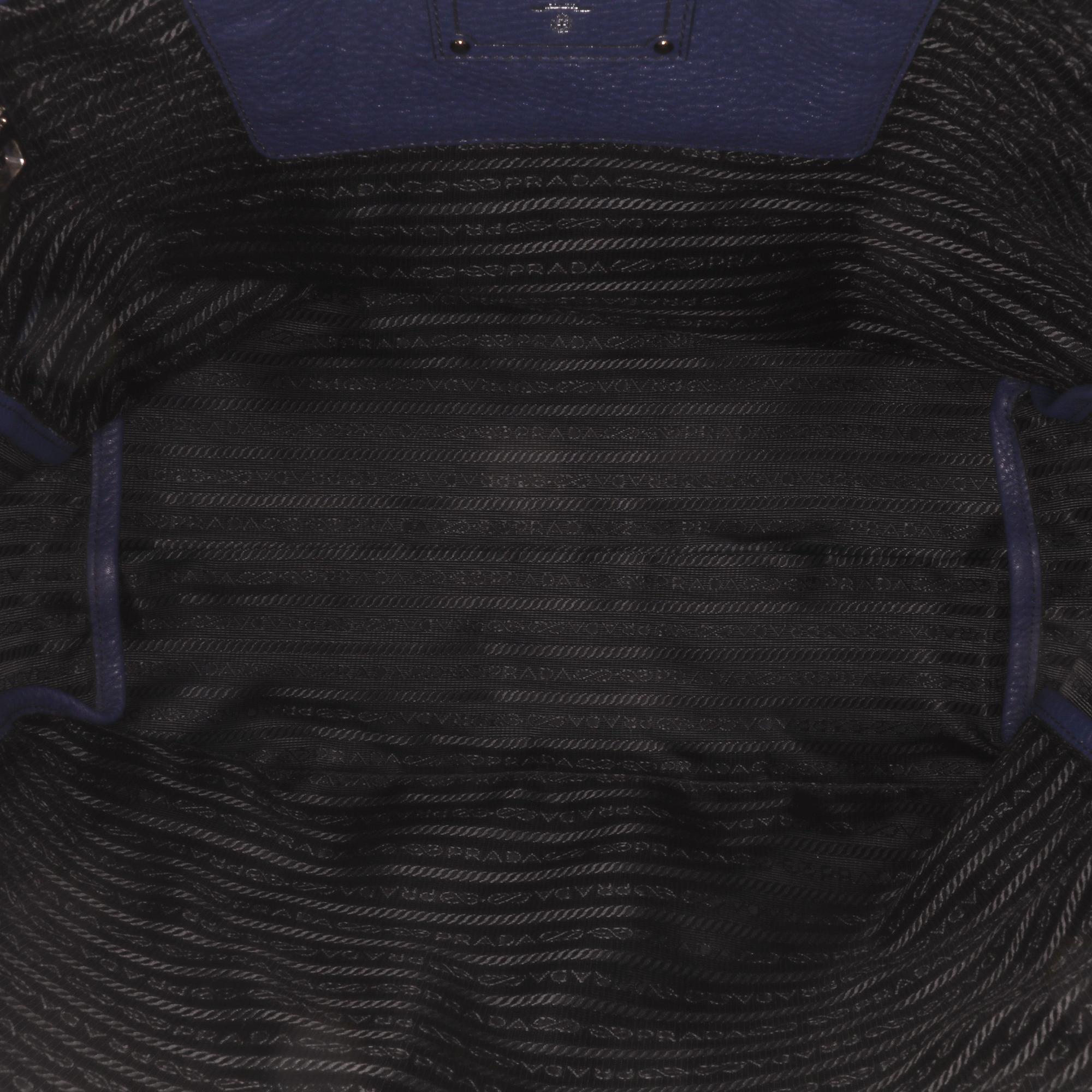 Prada Vitello Daino Open Convertible Tote