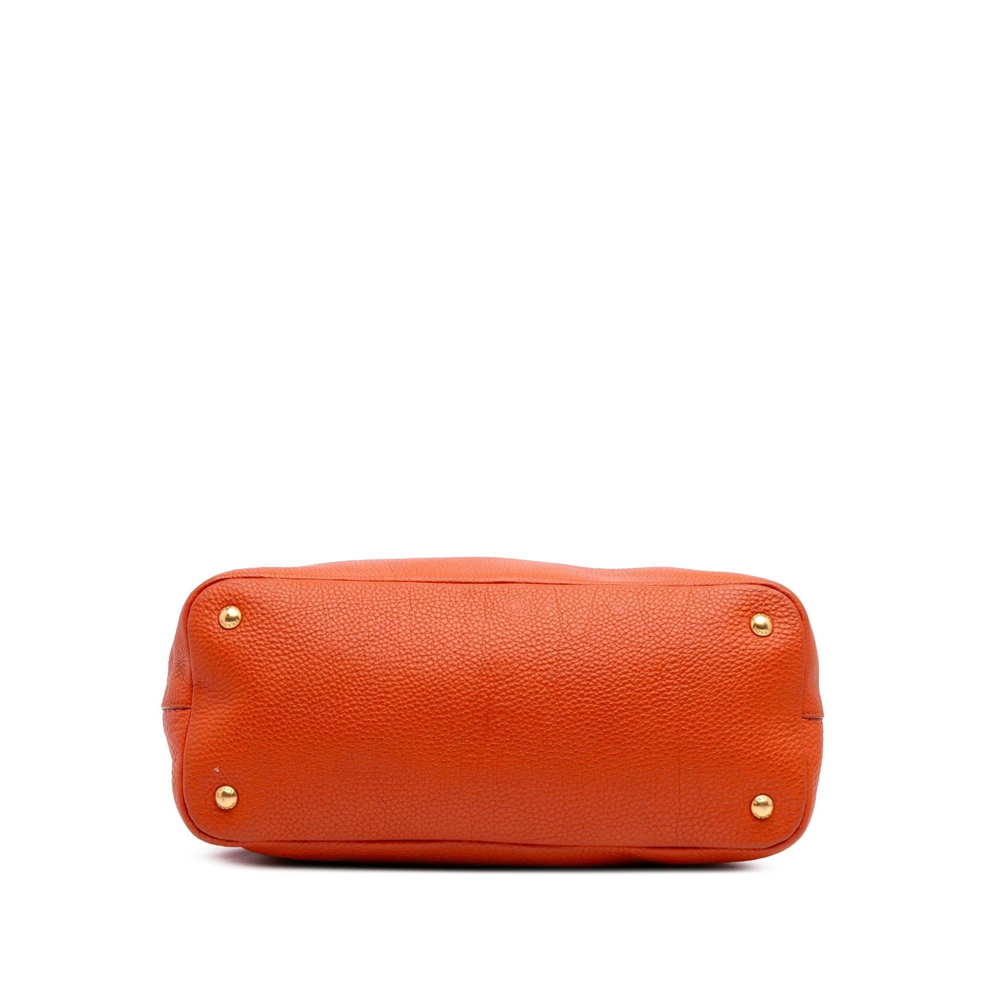 Prada Vitello Daino Open Convertible Tote