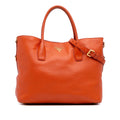 Prada Vitello Daino Open Convertible Tote