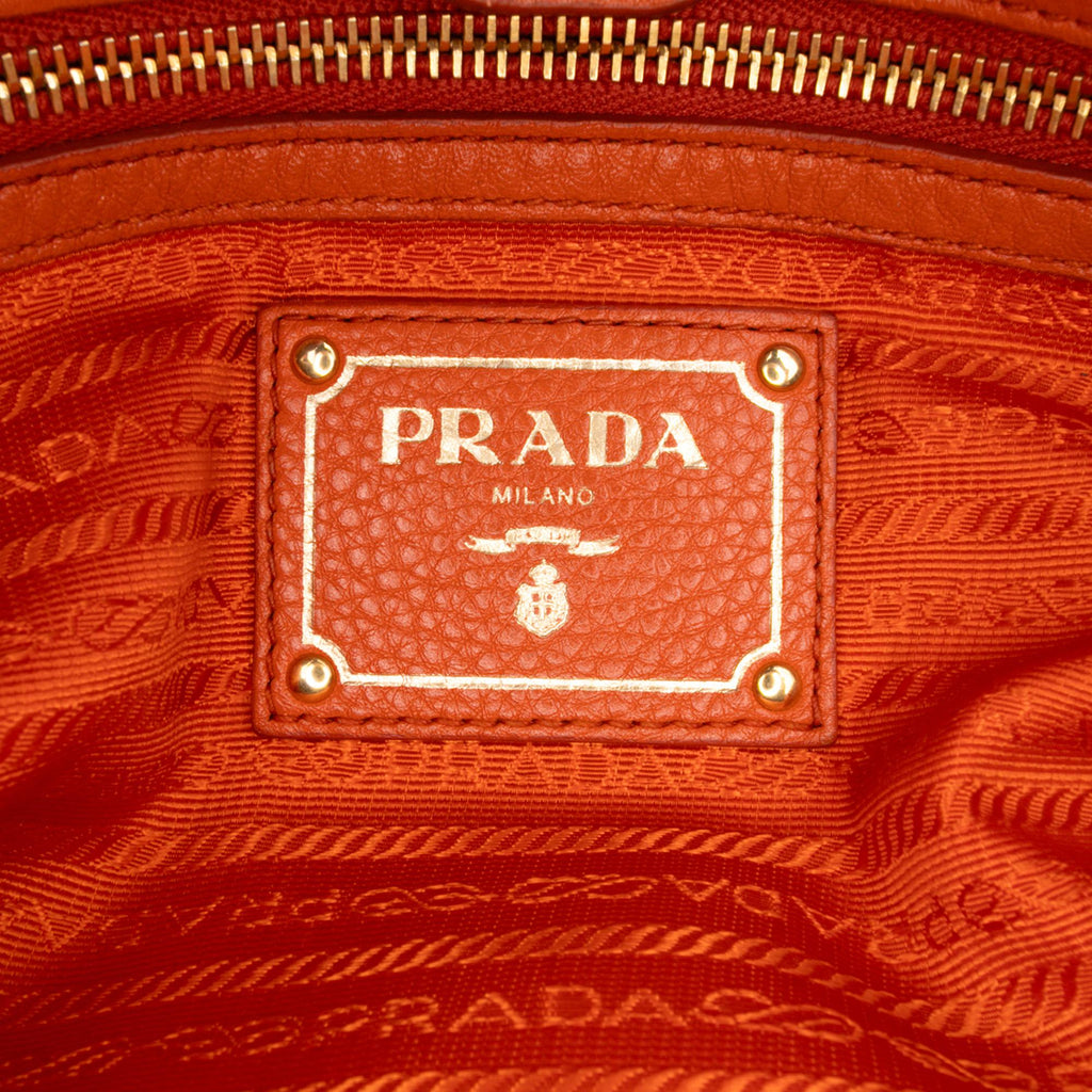 Prada Vitello Daino Open Convertible Tote