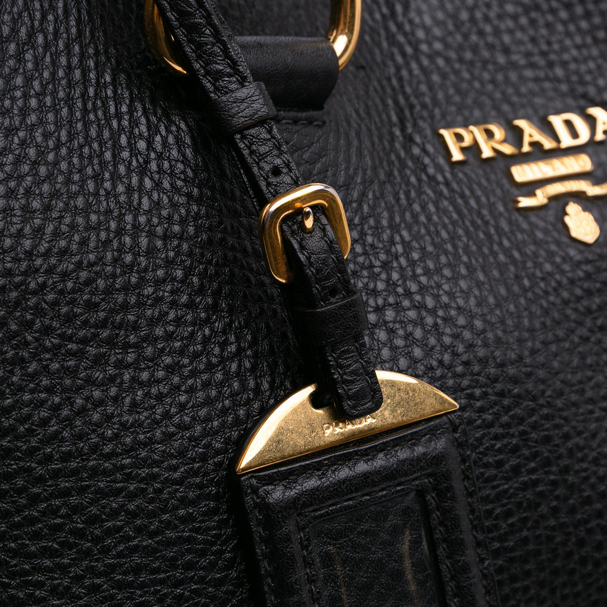 Prada Vitello Daino Open Convertible Tote