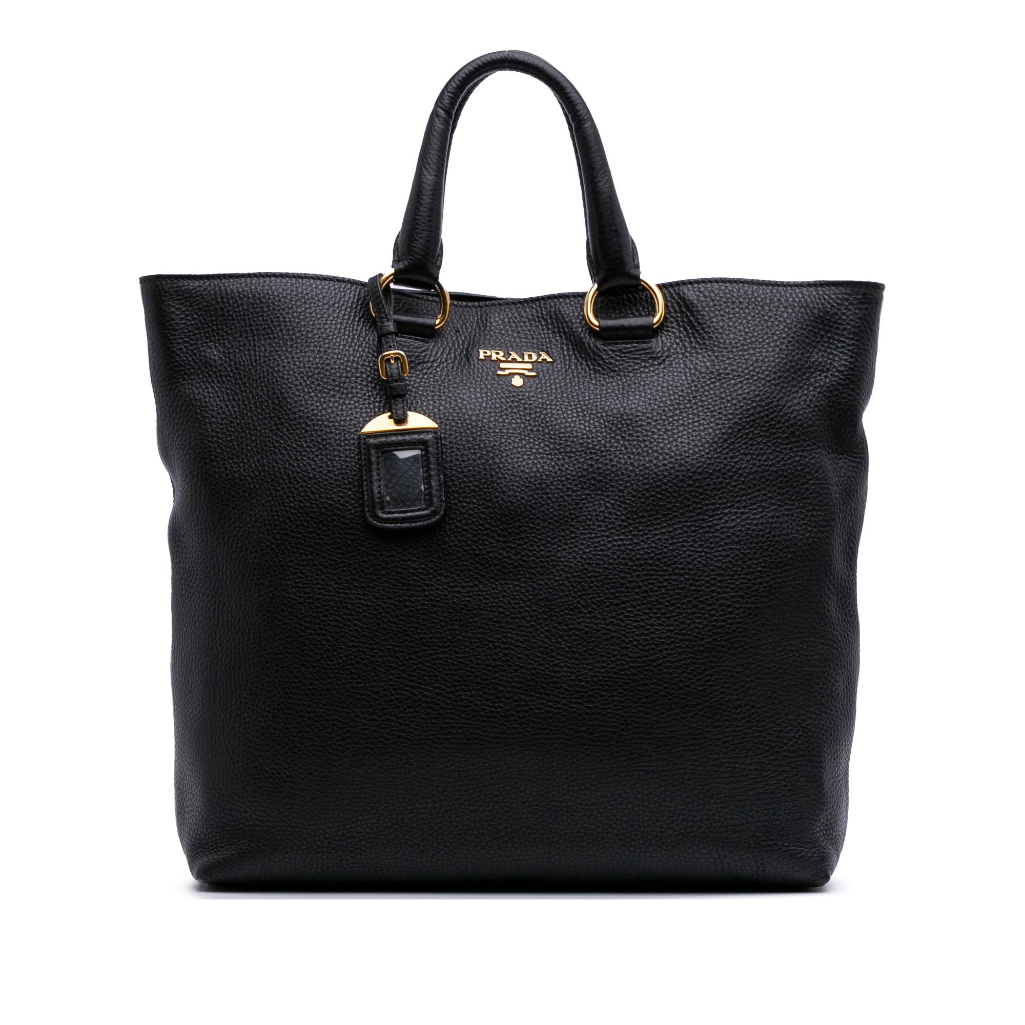 Prada Vitello Daino Open Convertible Tote