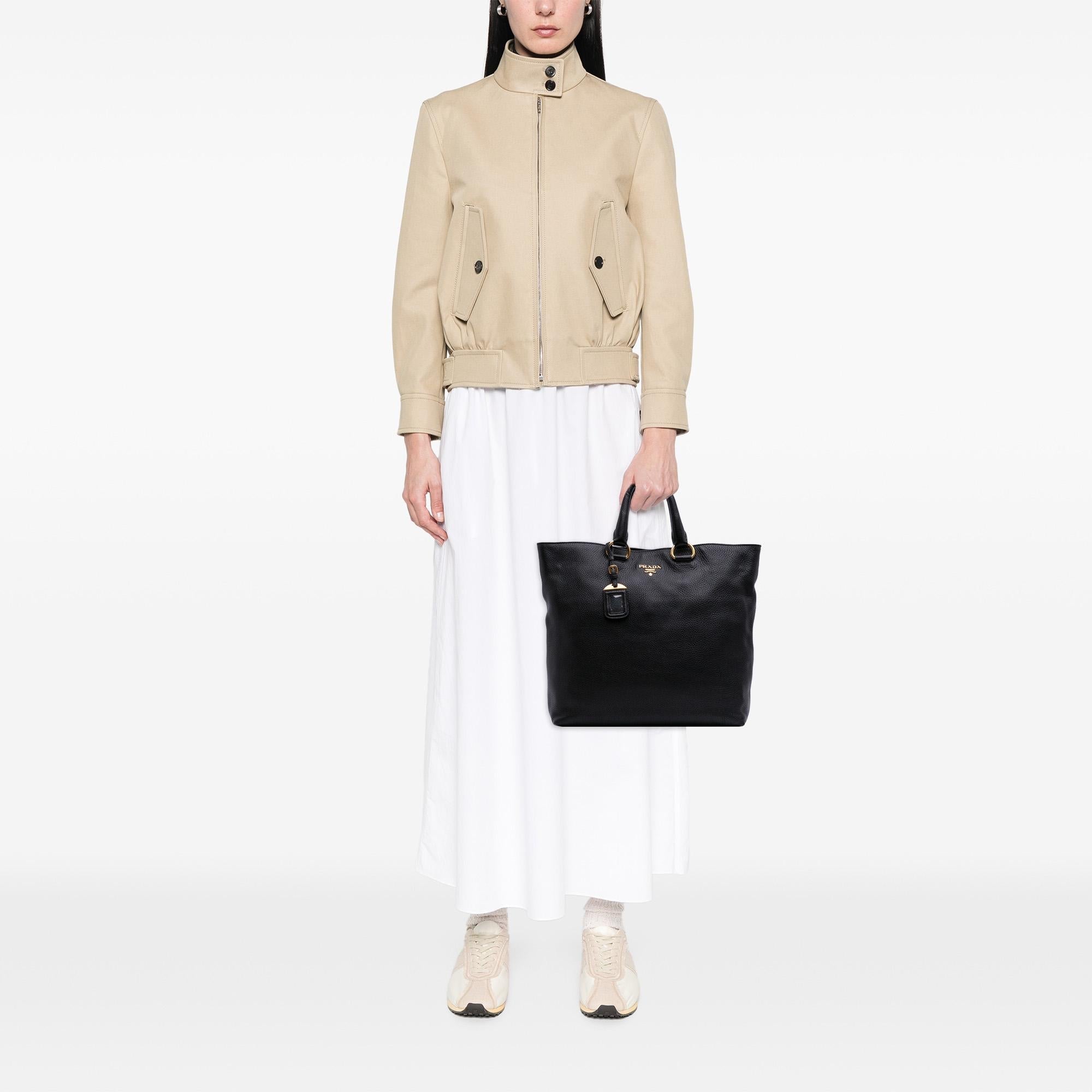 Prada Vitello Daino Open Convertible Tote