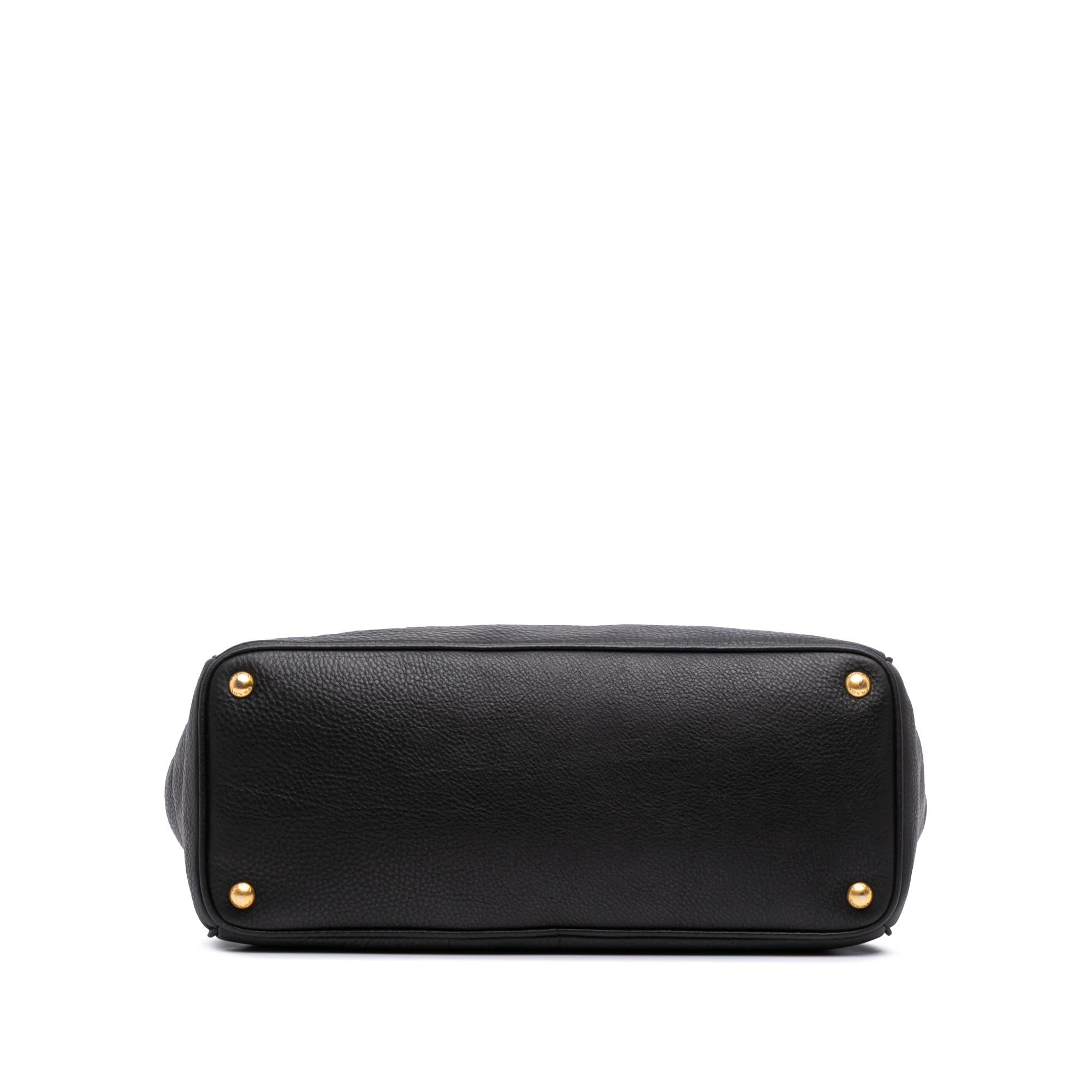 Prada Vitello Daino Open Convertible Tote