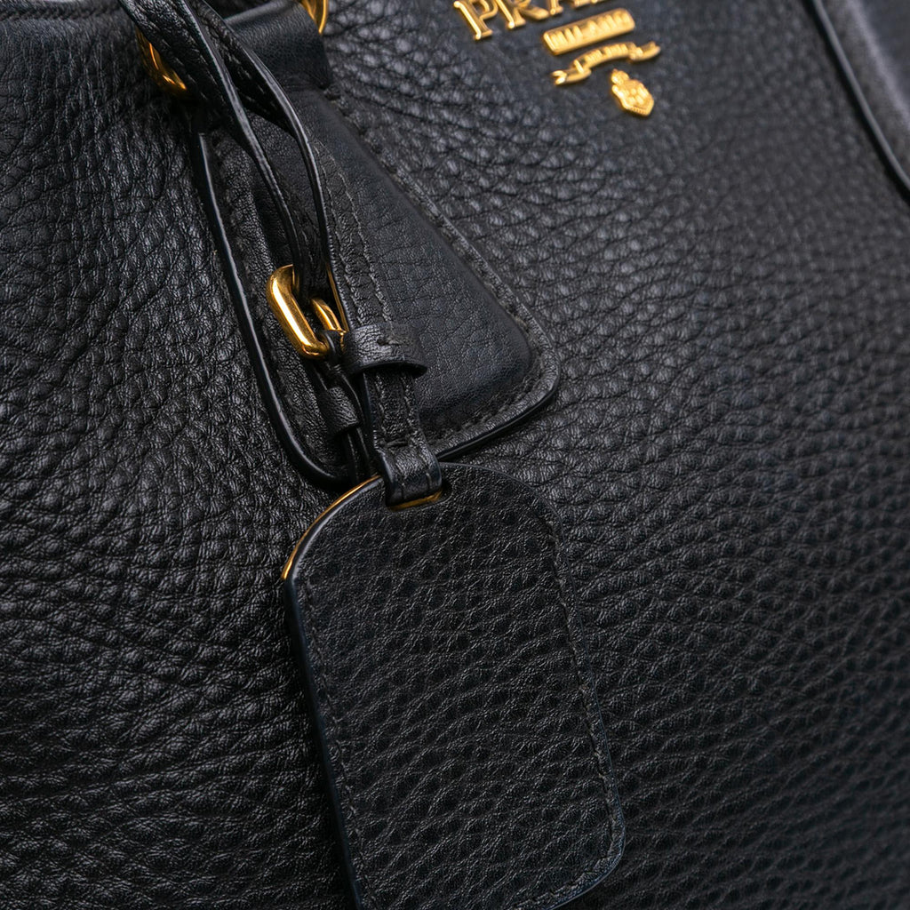 Prada Vitello Daino Open Convertible Tote