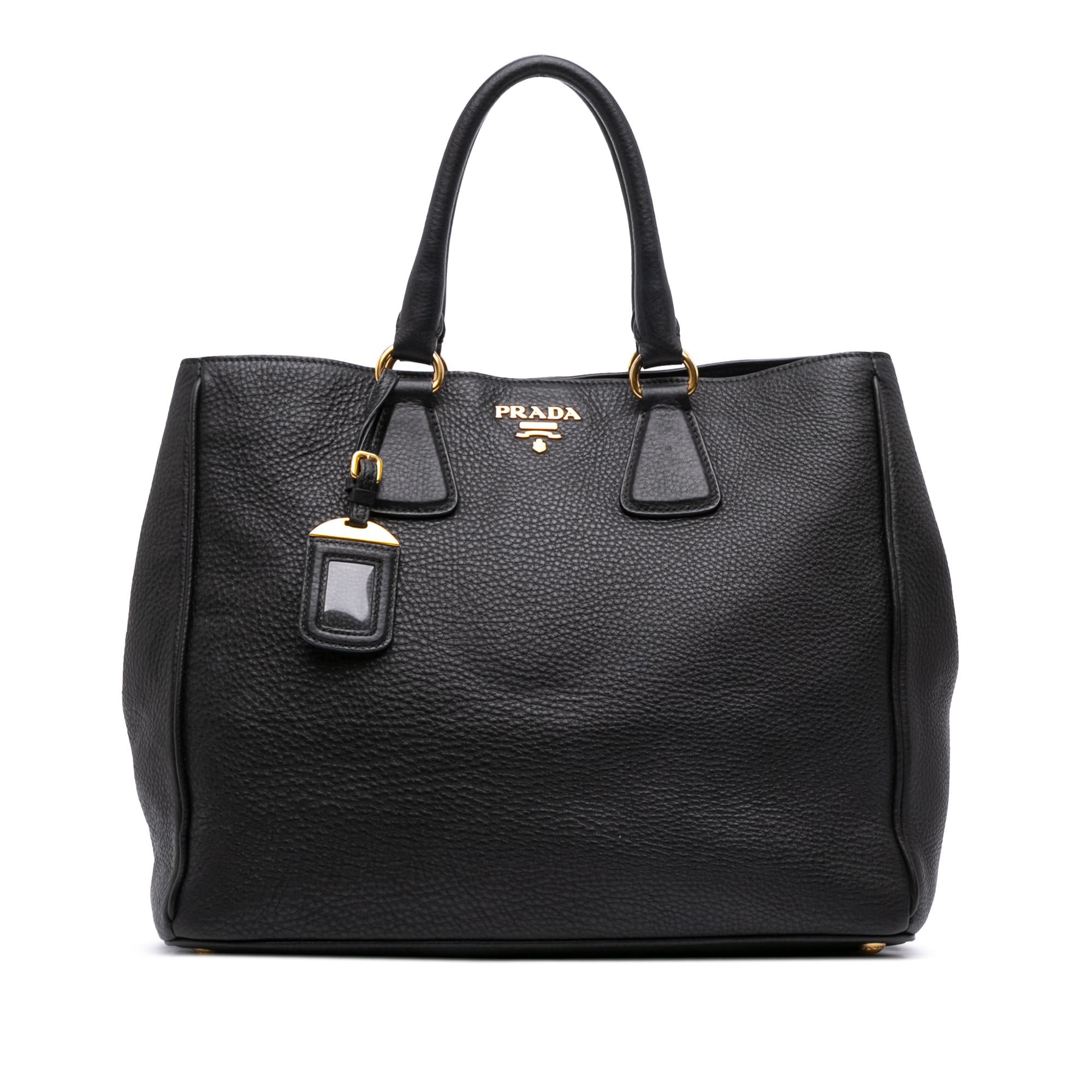 Prada Vitello Daino Open Convertible Tote