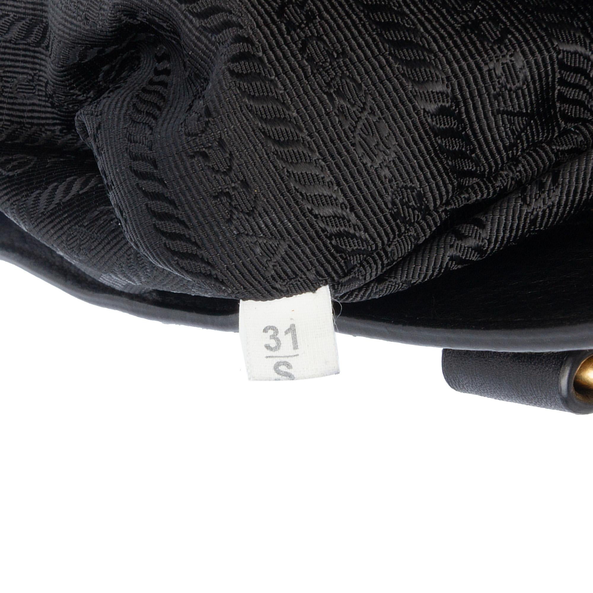 Prada Vitello Daino Open Convertible Tote