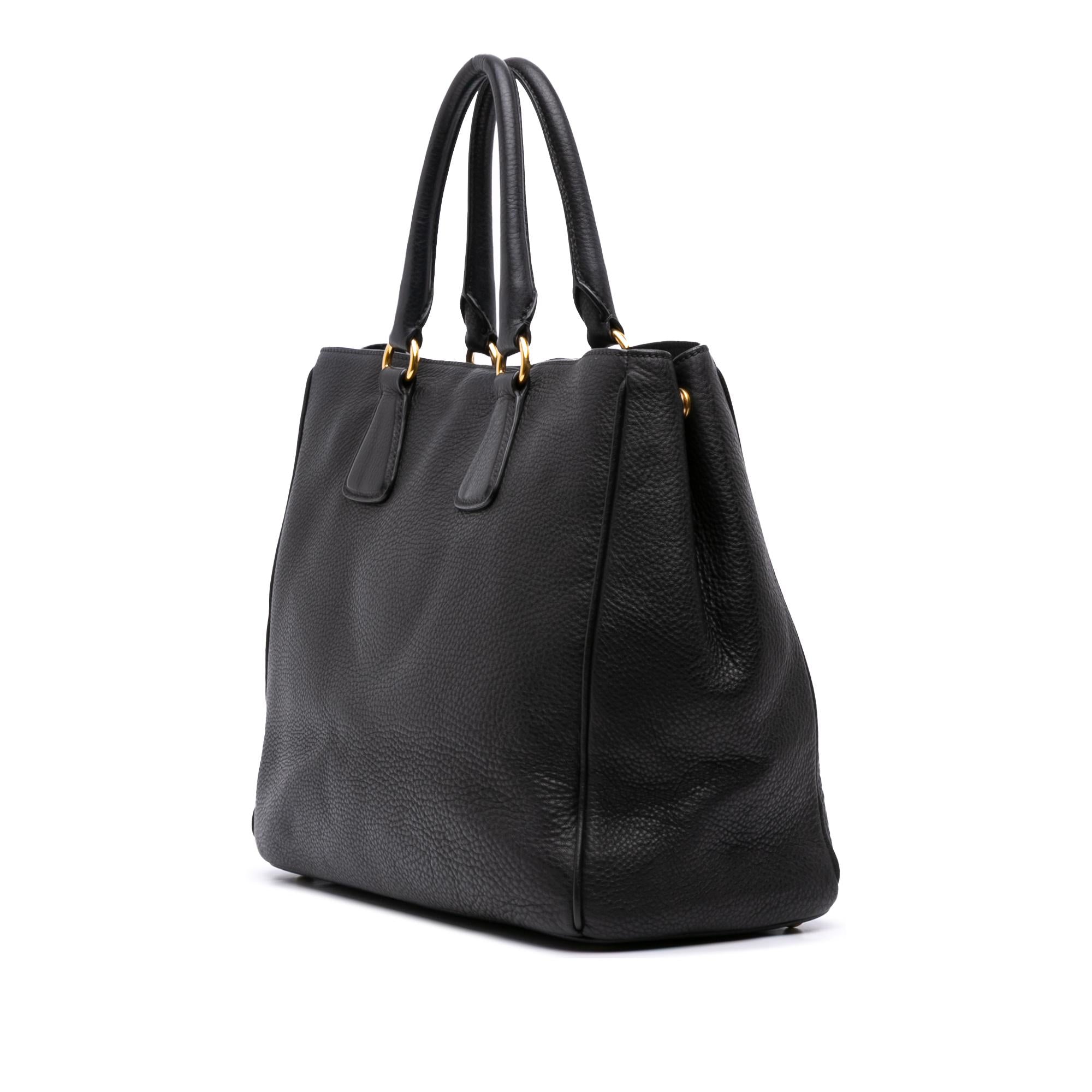 Prada Vitello Daino Open Convertible Tote