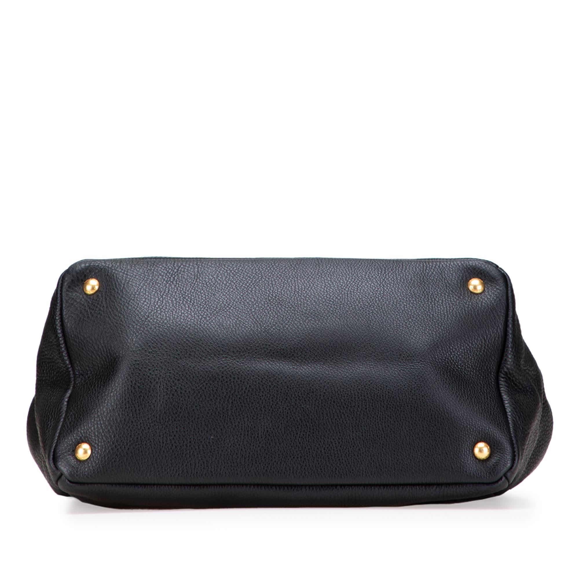 Prada Vitello Daino Open Convertible Tote