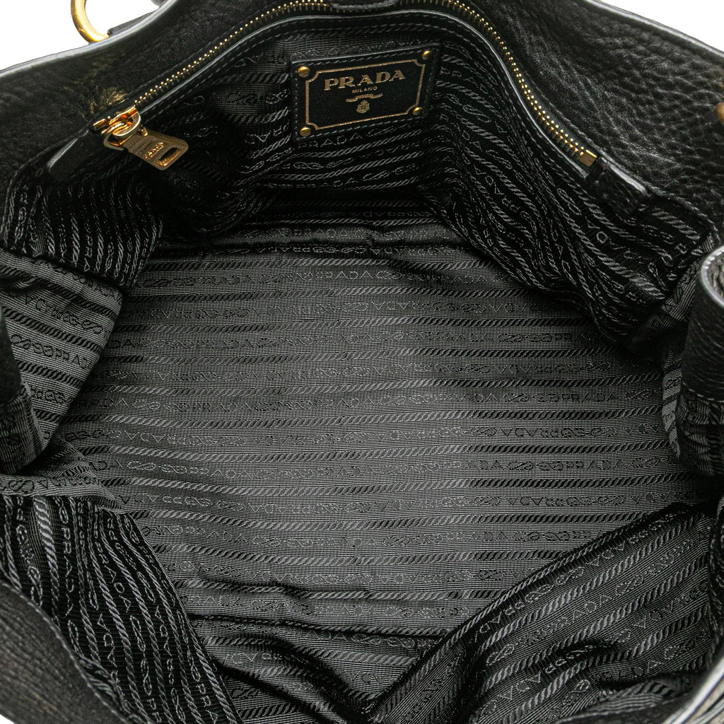 Prada Vitello Daino Open Convertible Tote