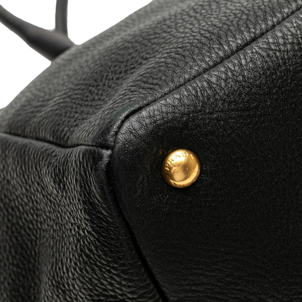 Prada Vitello Daino Open Convertible Tote