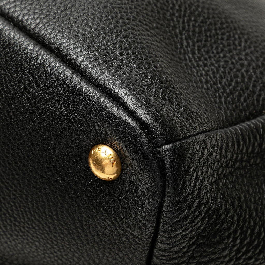 Prada Vitello Daino Open Convertible Tote