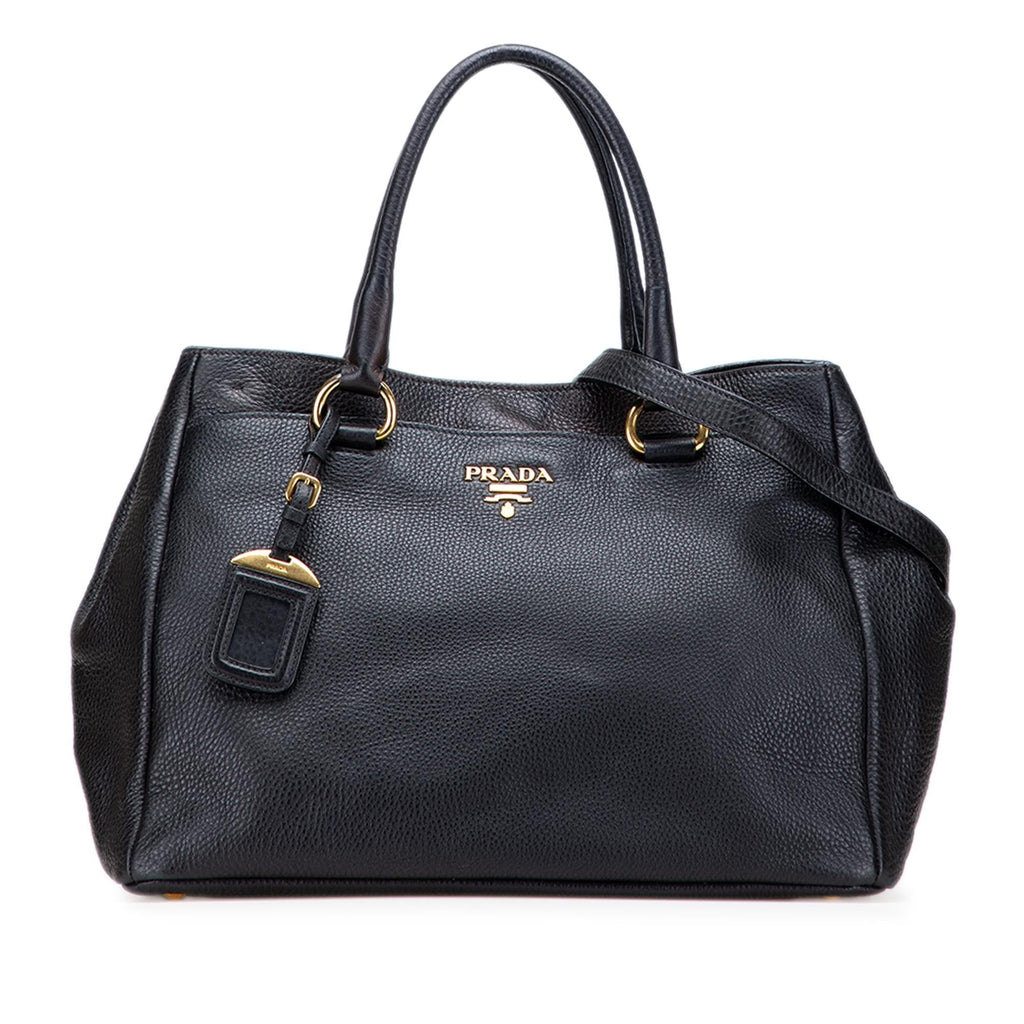 Prada Vitello Daino Open Convertible Tote