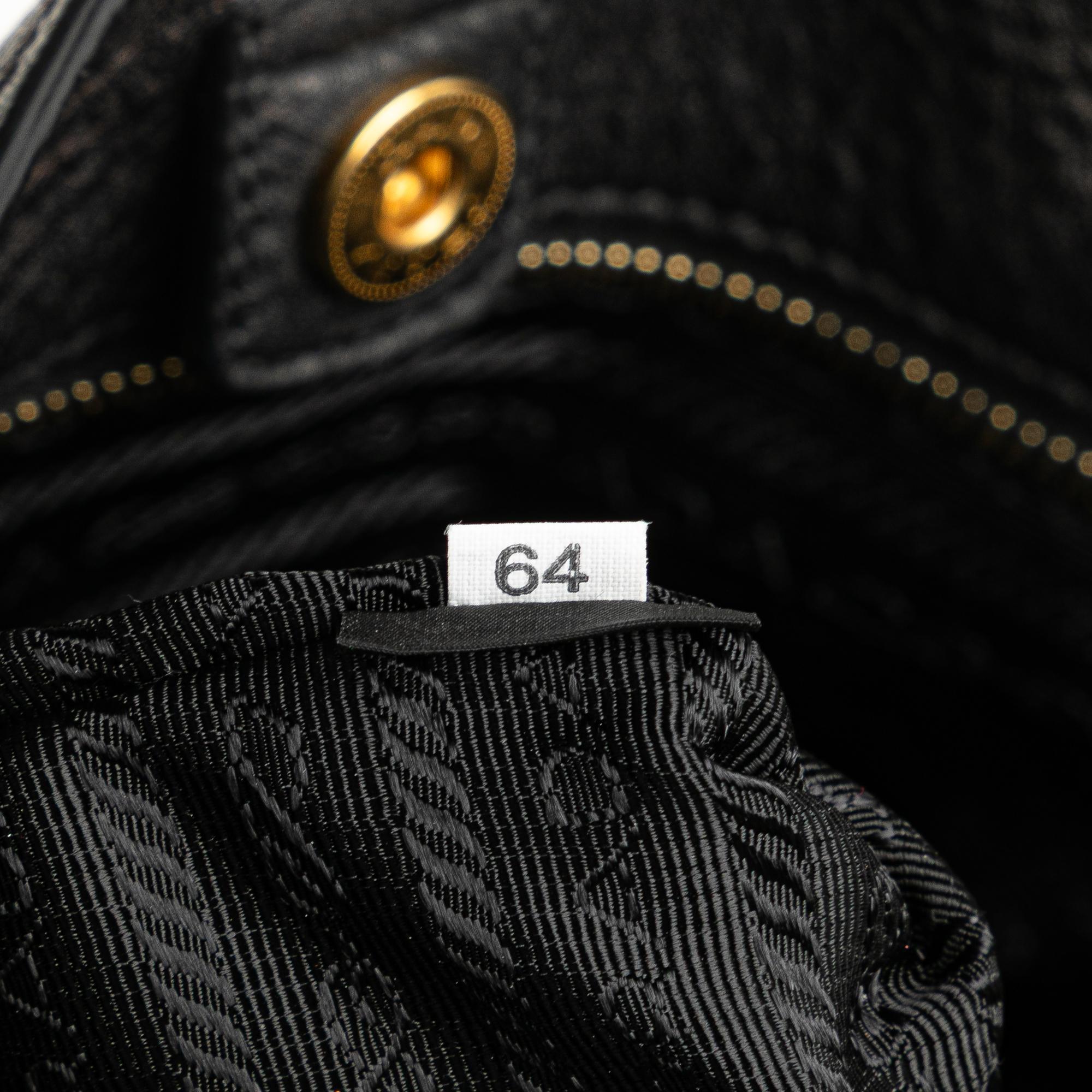 Prada Vitello Daino Open Convertible Tote