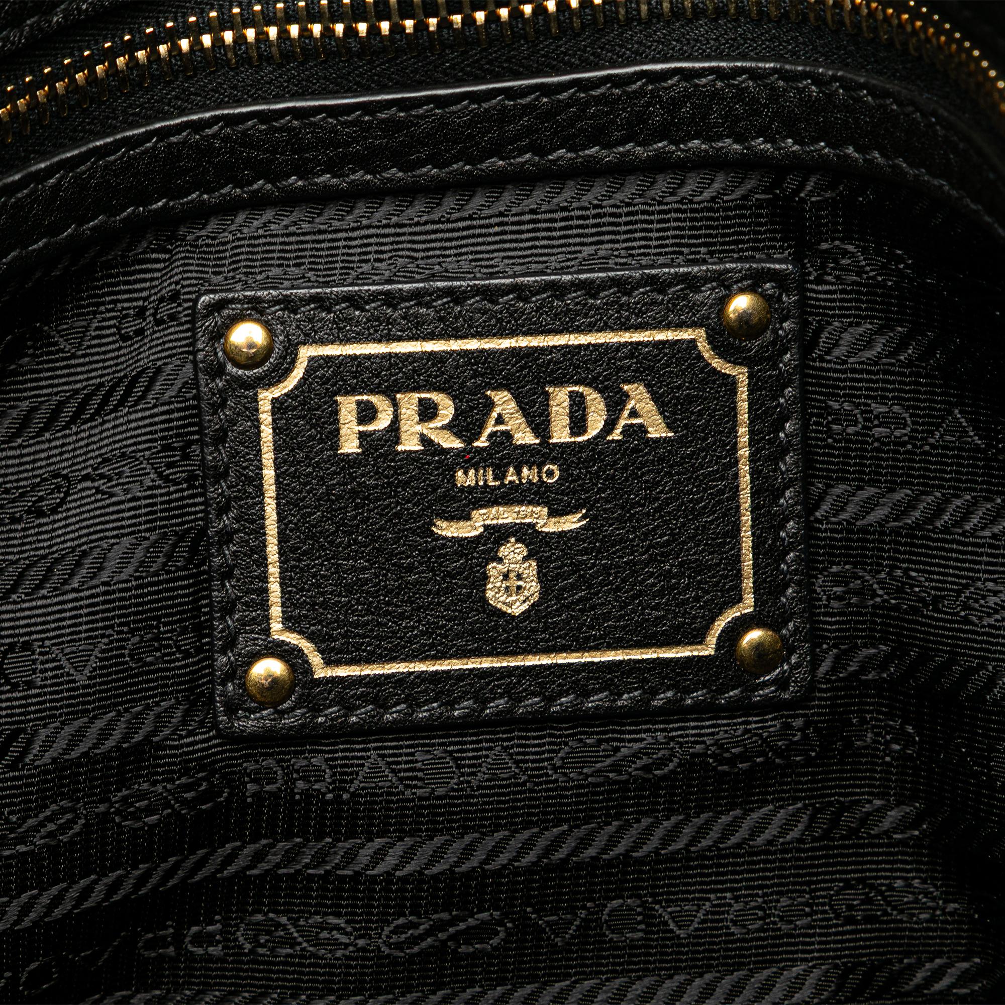 Prada Vitello Daino Open Convertible Tote