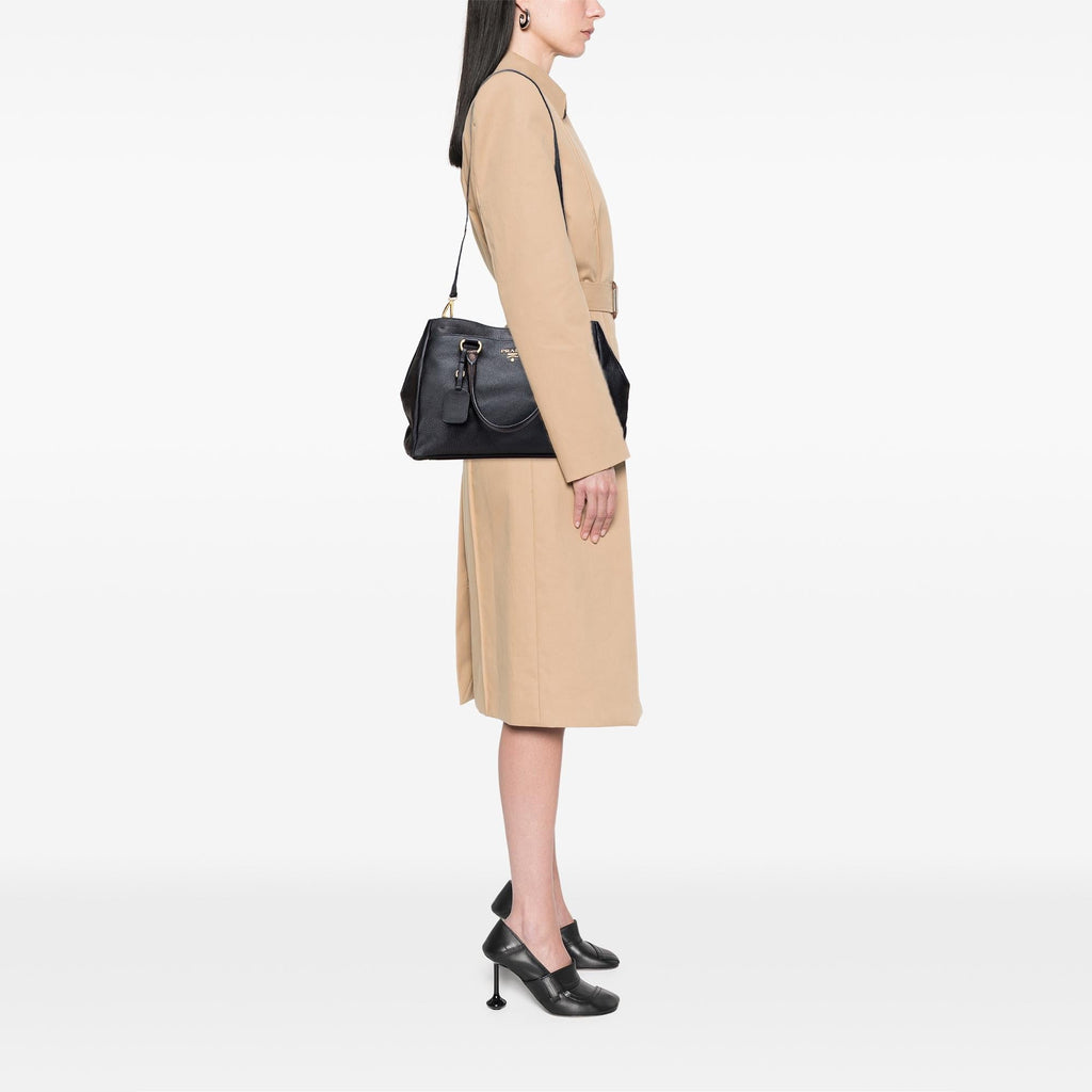 Prada Vitello Daino Open Convertible Tote