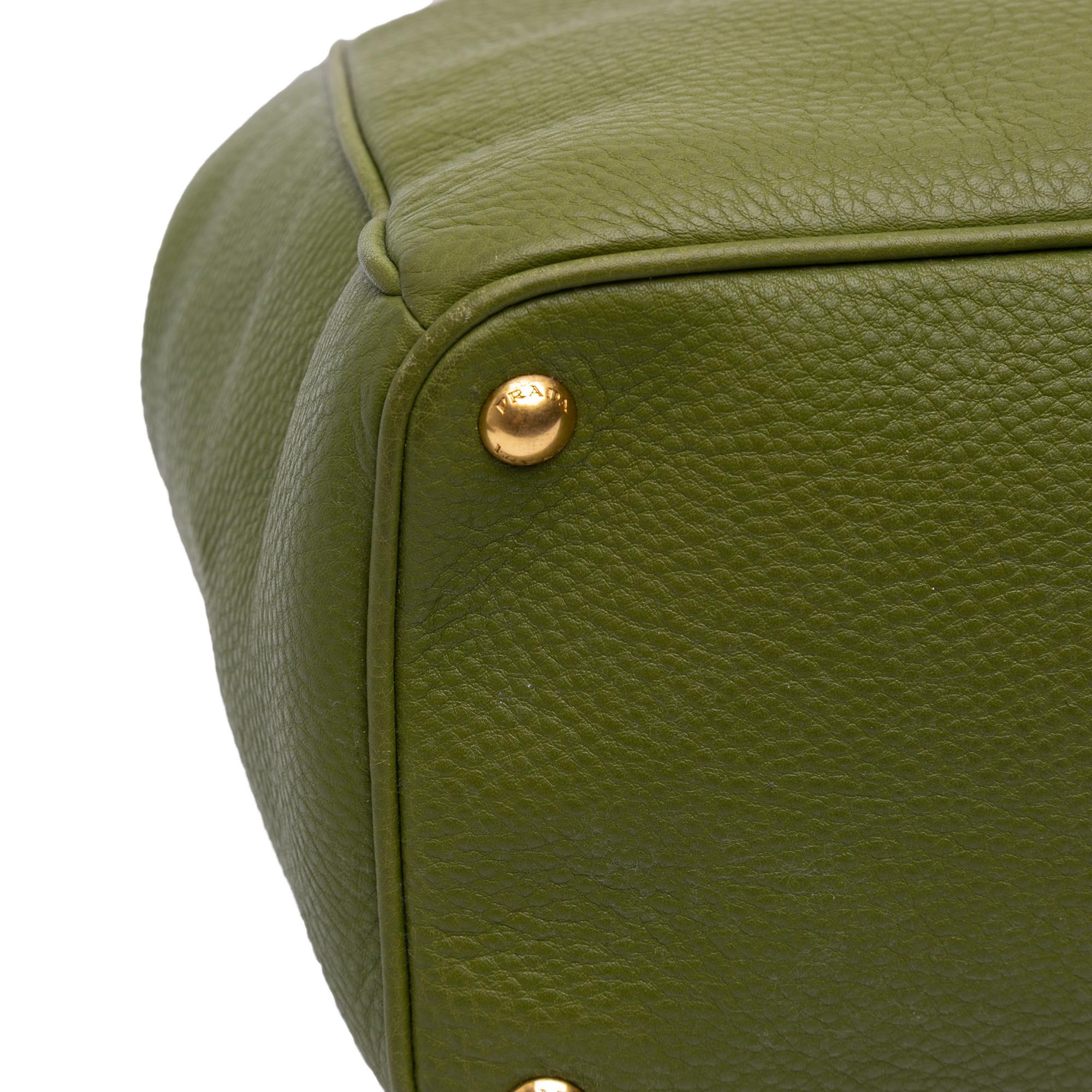 Prada Vitello Daino Open Convertible Tote