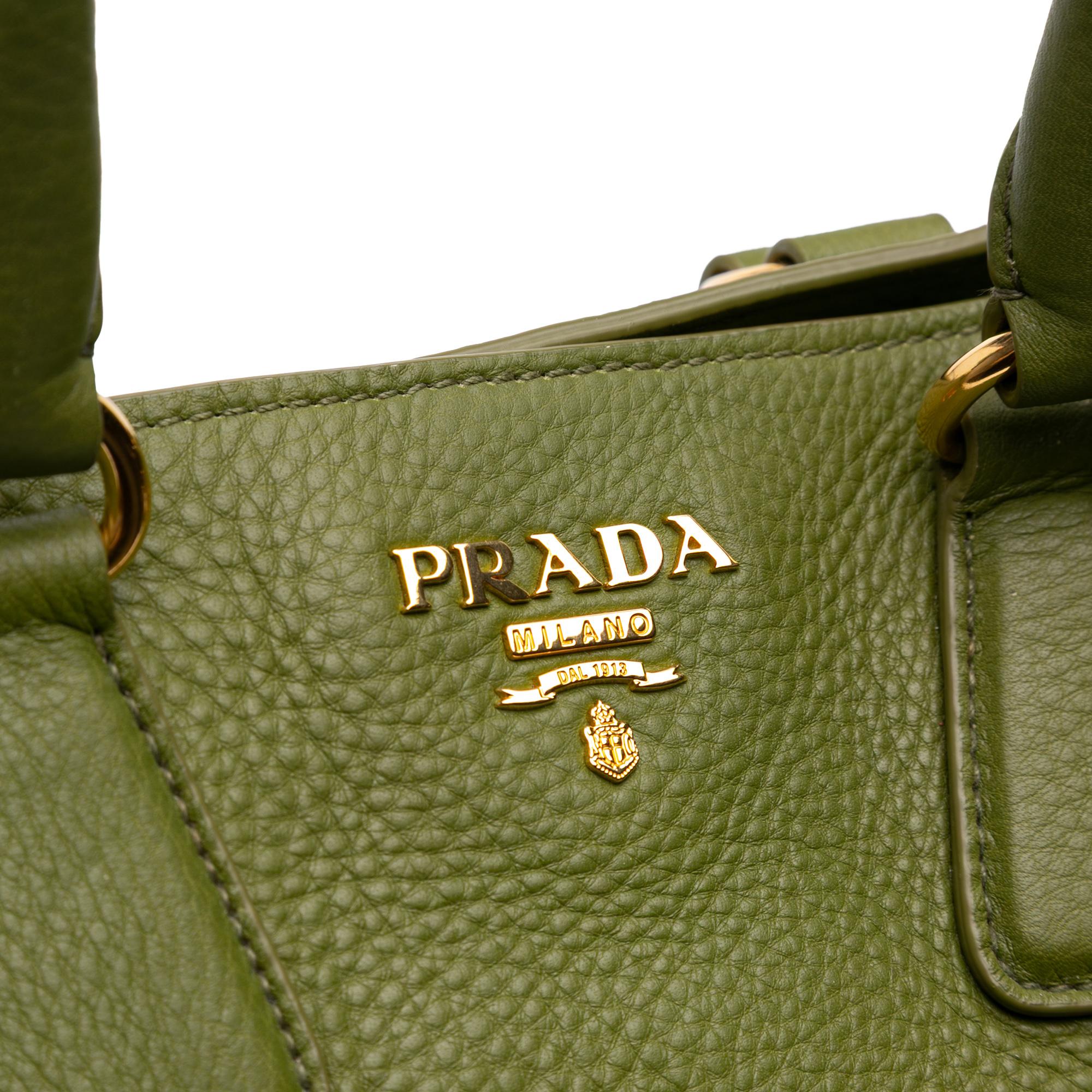 Prada Vitello Daino Open Convertible Tote