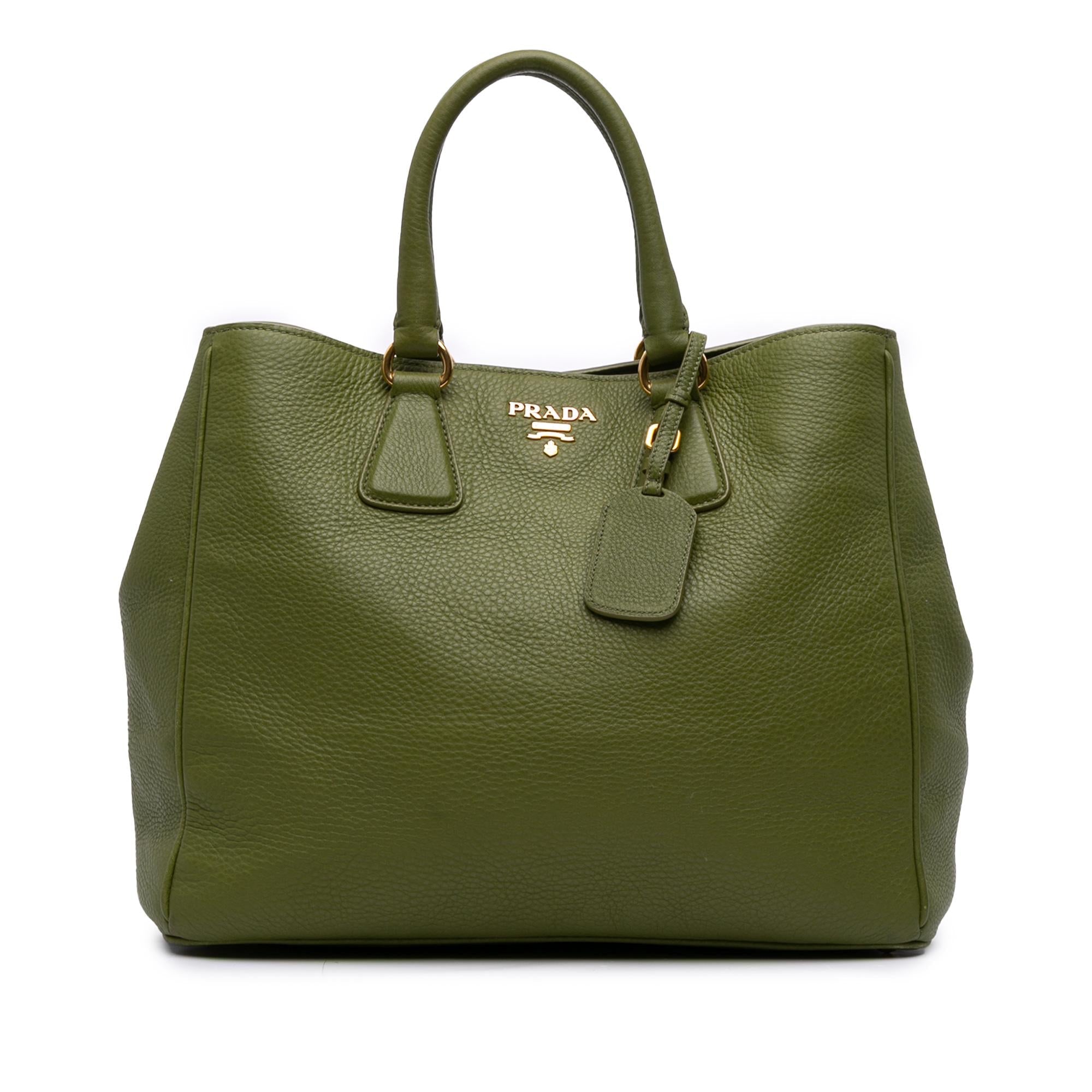 Prada Vitello Daino Open Convertible Tote