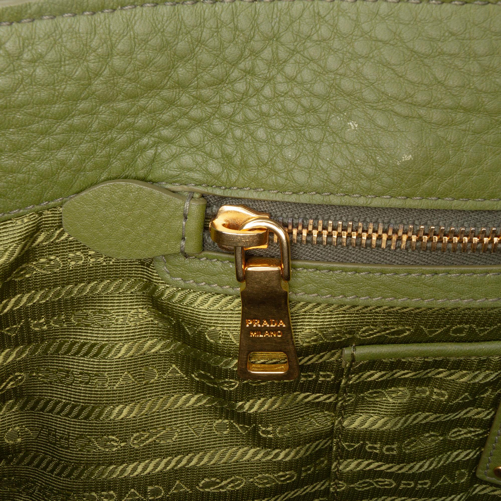 Prada Vitello Daino Open Convertible Tote