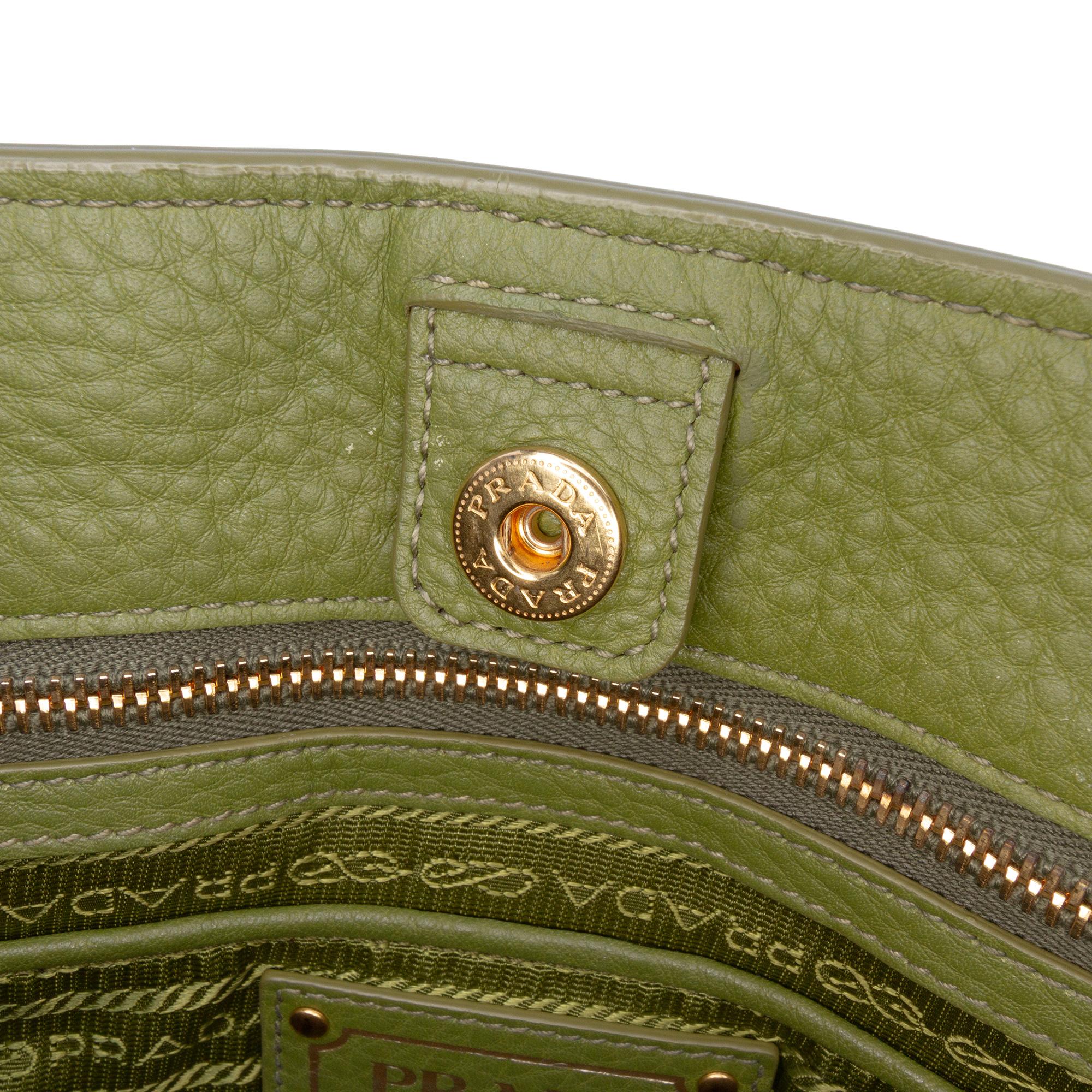 Prada Vitello Daino Open Convertible Tote