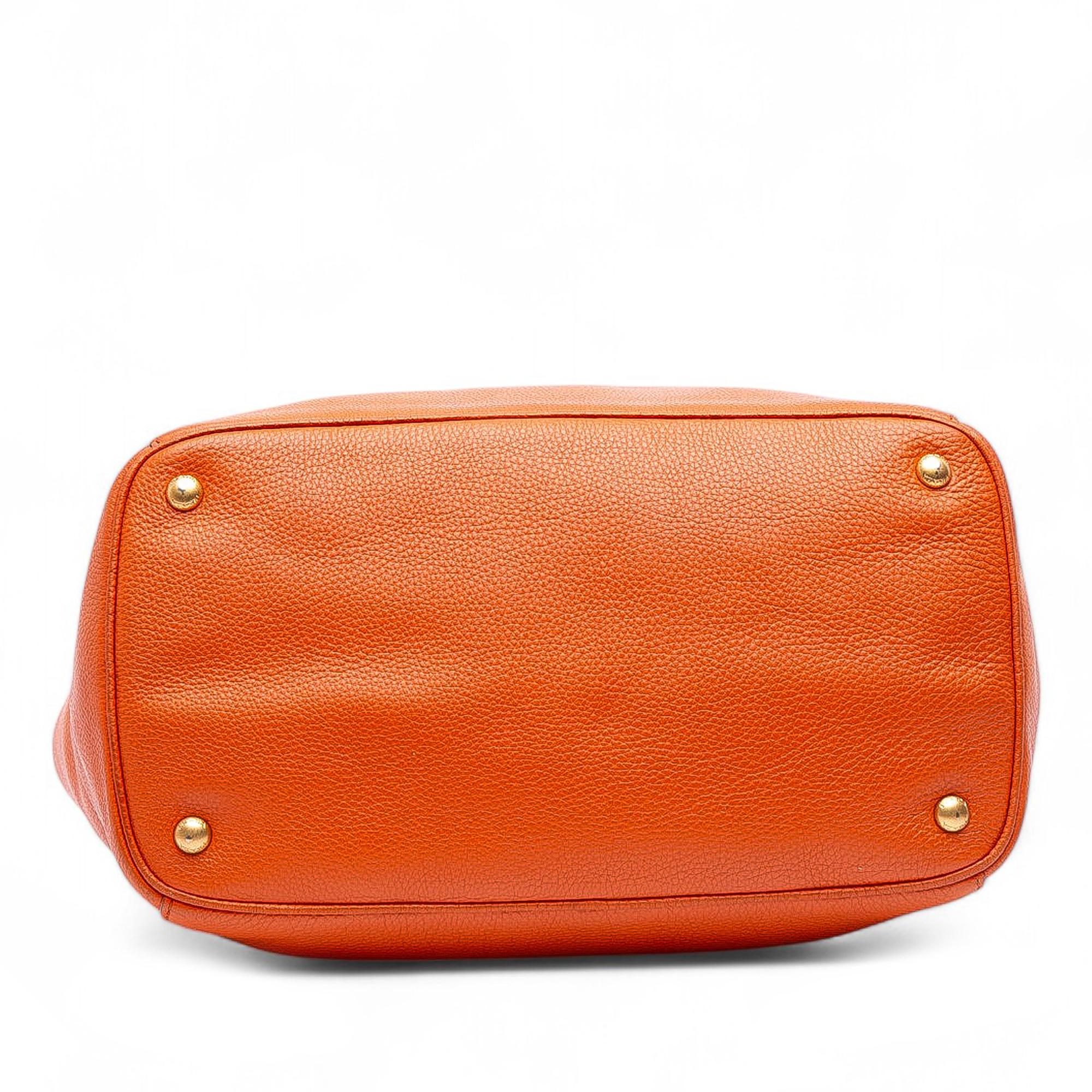 Prada Vitello Daino Open Convertible Tote