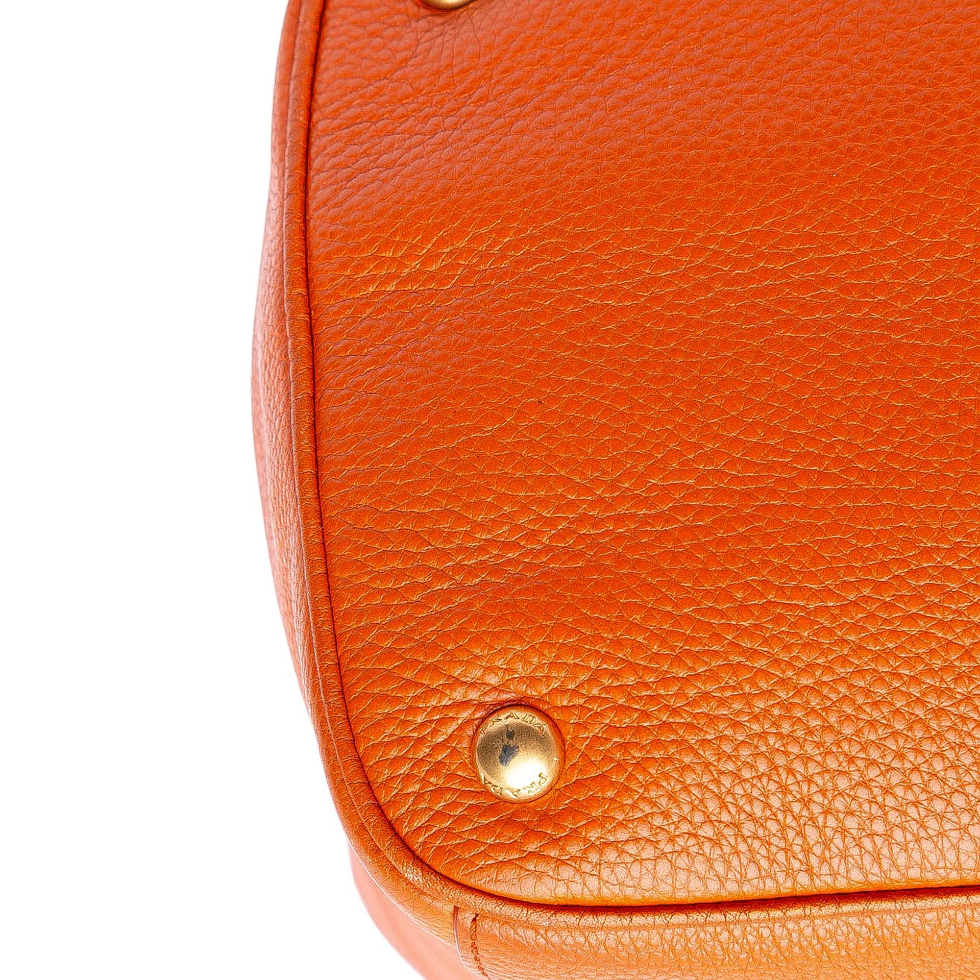 Prada Vitello Daino Open Convertible Tote
