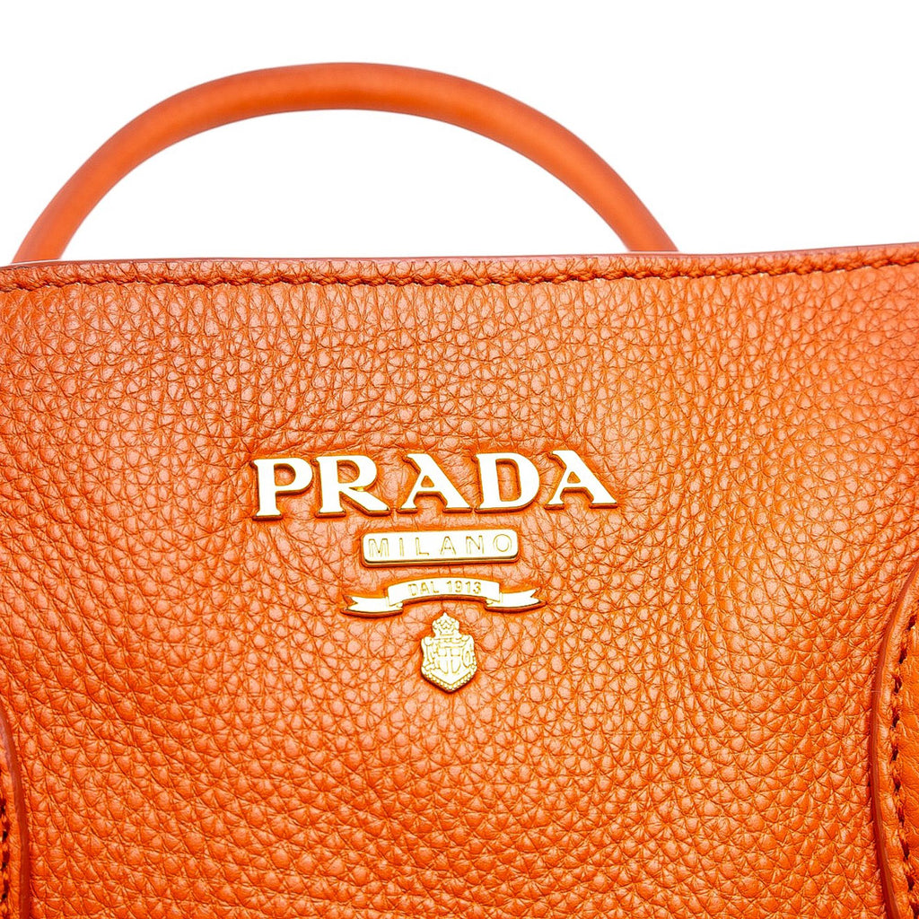 Prada Vitello Daino Open Convertible Tote