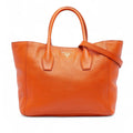 Prada Vitello Daino Open Convertible Tote