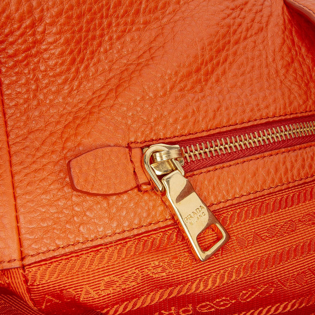 Prada Vitello Daino Open Convertible Tote