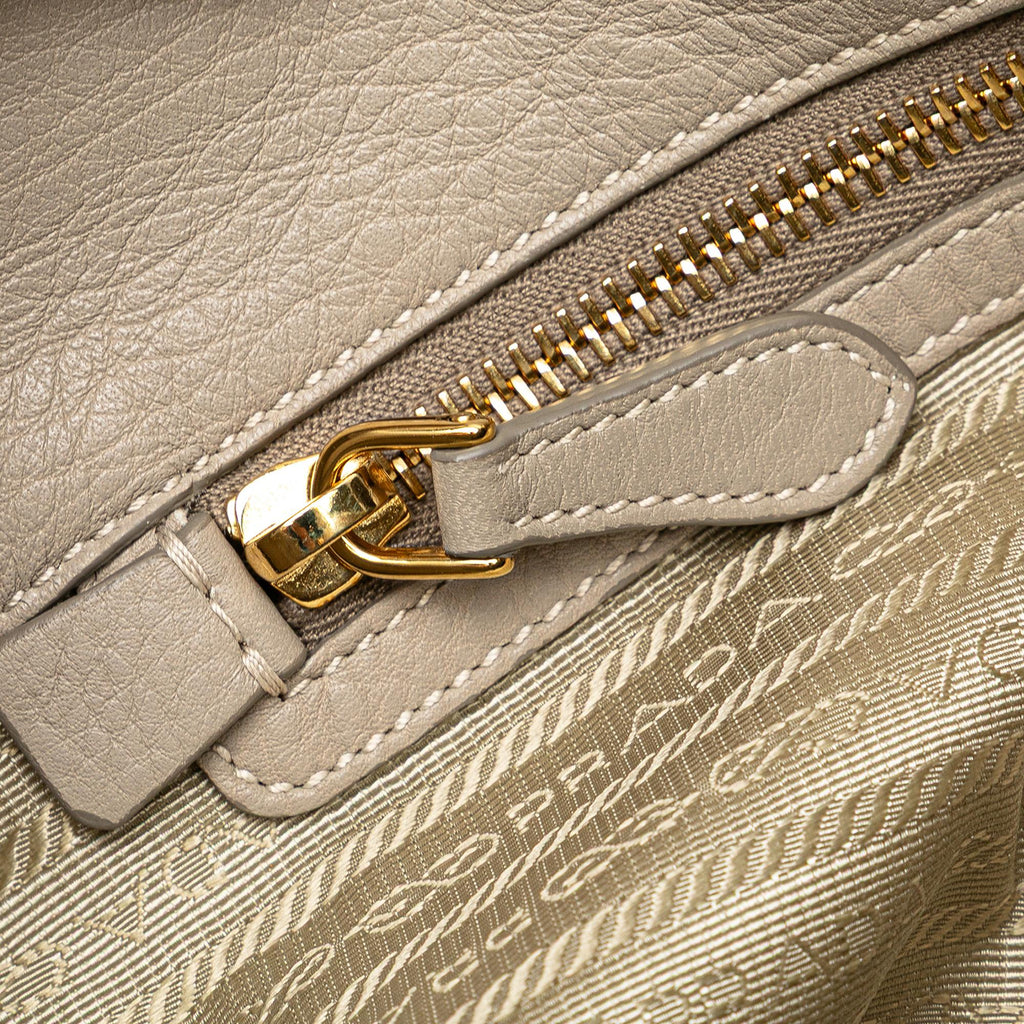 Prada Vitello Daino Open Convertible Tote