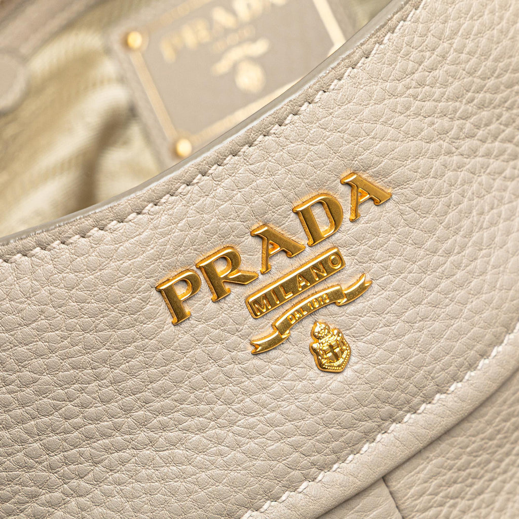 Prada Vitello Daino Open Convertible Tote