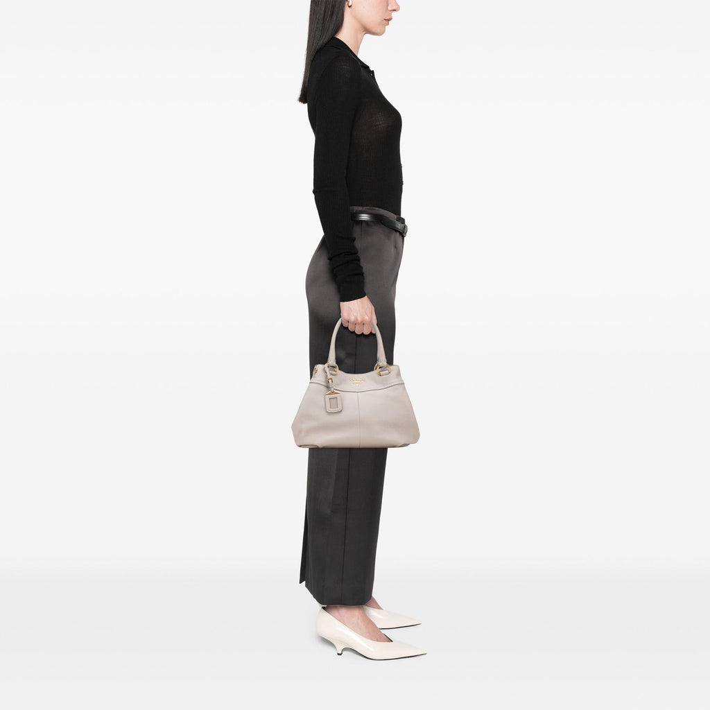 Prada Vitello Daino Open Convertible Tote