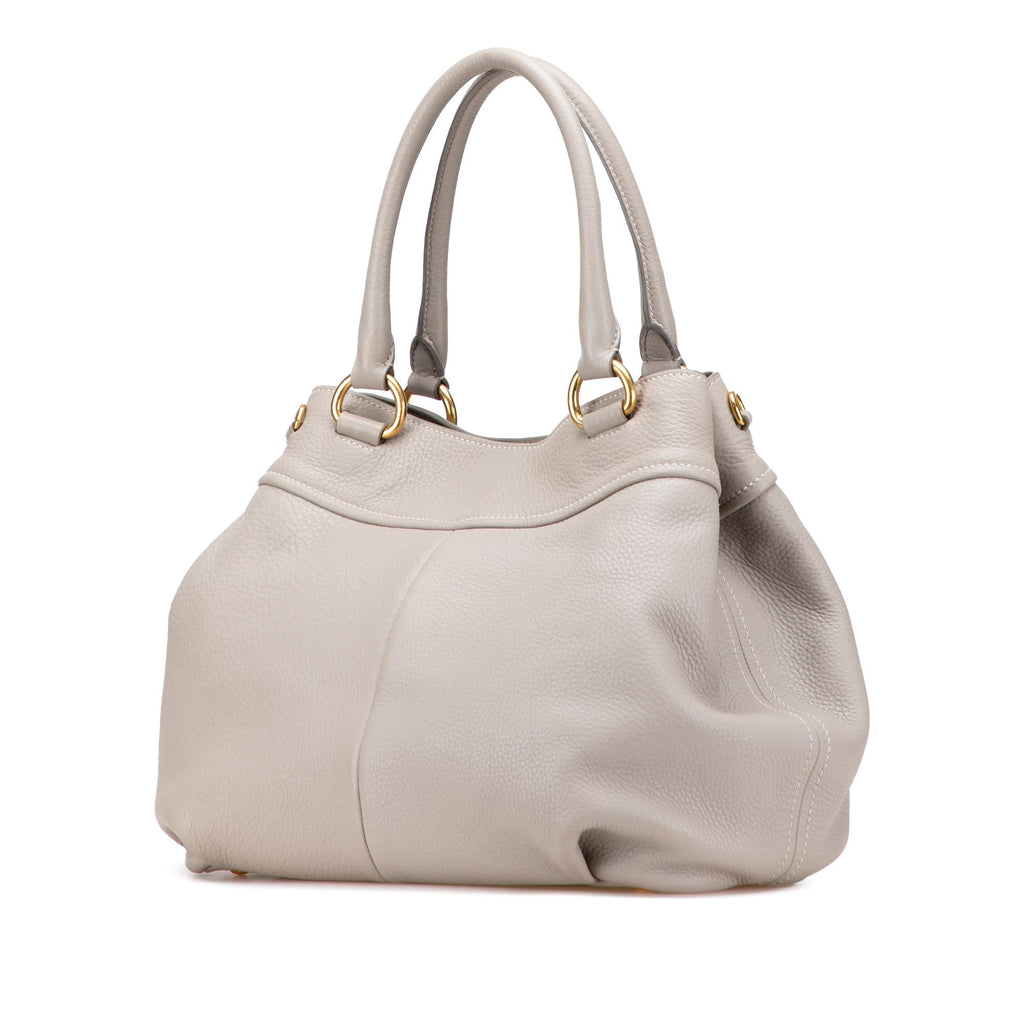 Prada Vitello Daino Open Convertible Tote
