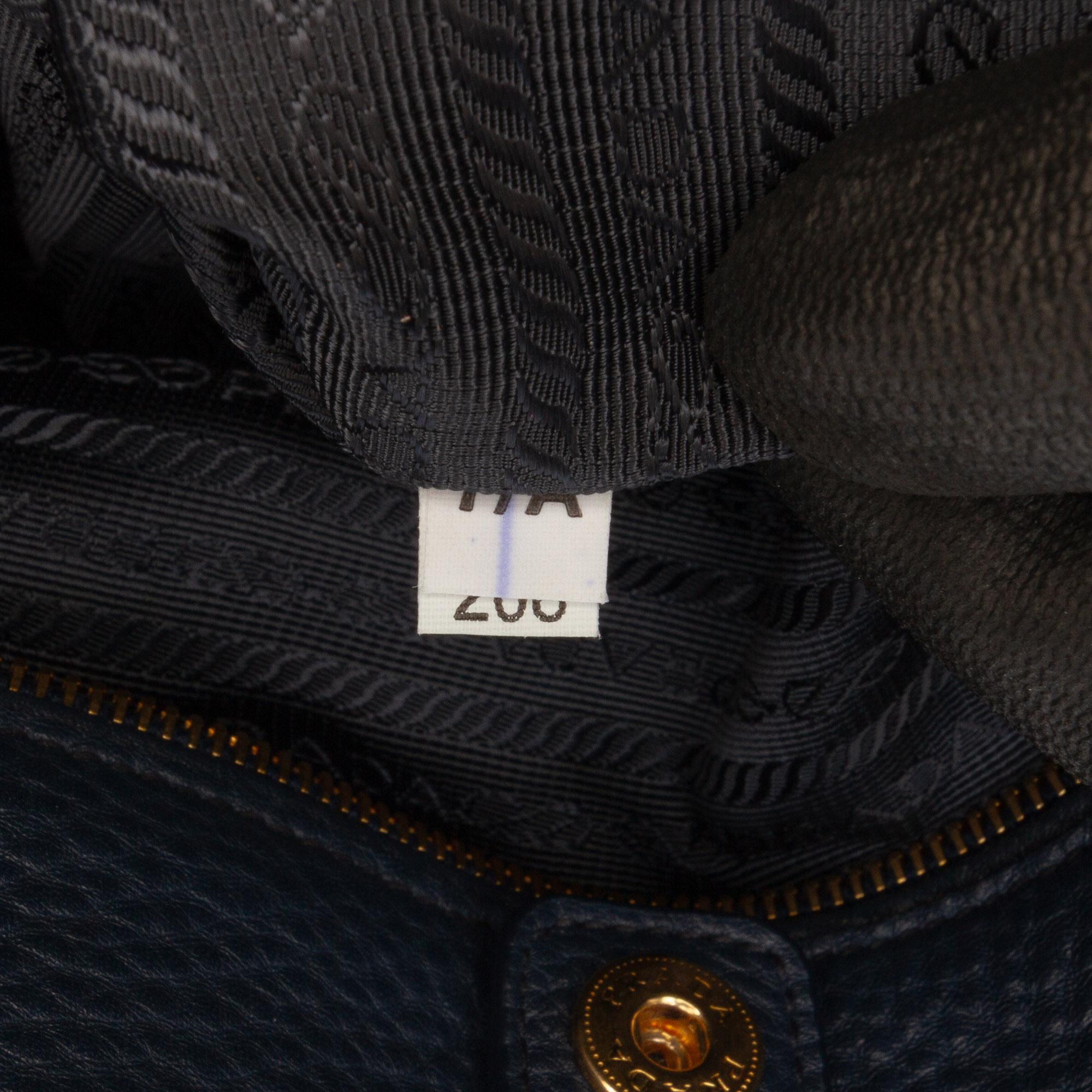 Prada Vitello Daino Open Convertible Tote